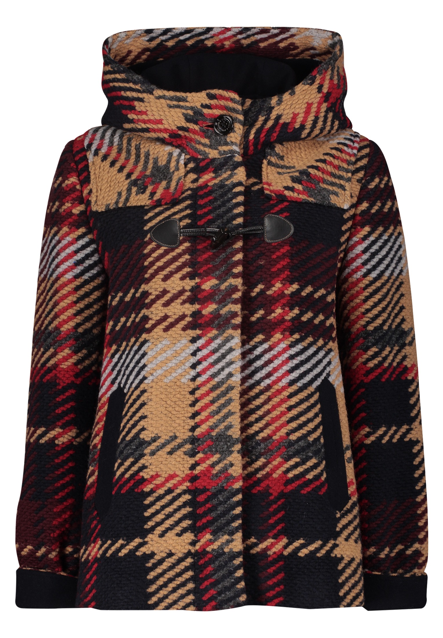 Amber & June Outdoorjacke »Amber & June Duffle-Jacke mit Kapuze«, mit Kapuze