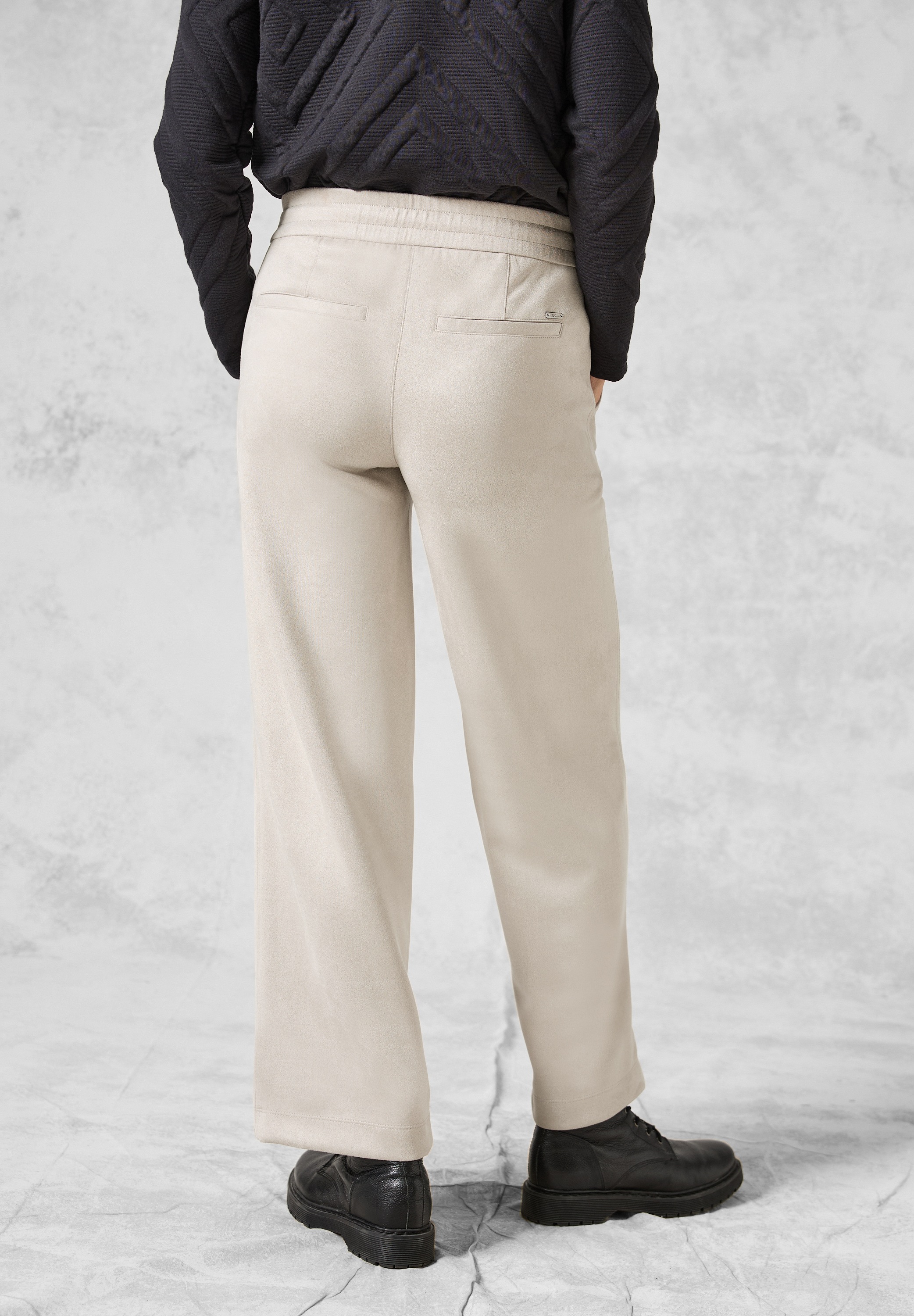 STREET ONE Lederimitathose, High Waist