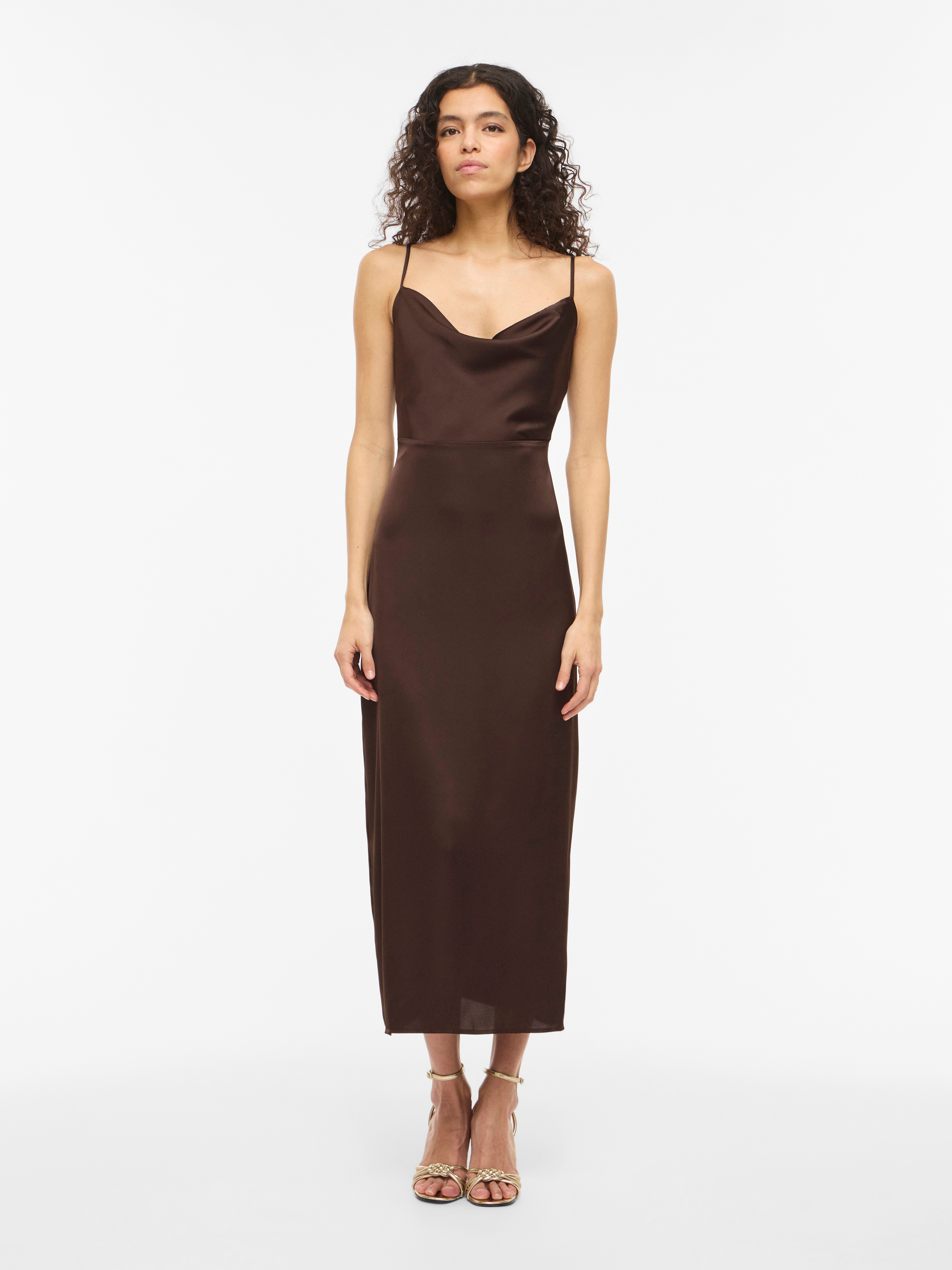 Vila Trägerkleid "VIRAVENNA STRAP ANKLE DRESS - NOOS" Kunstfaser, regular fit