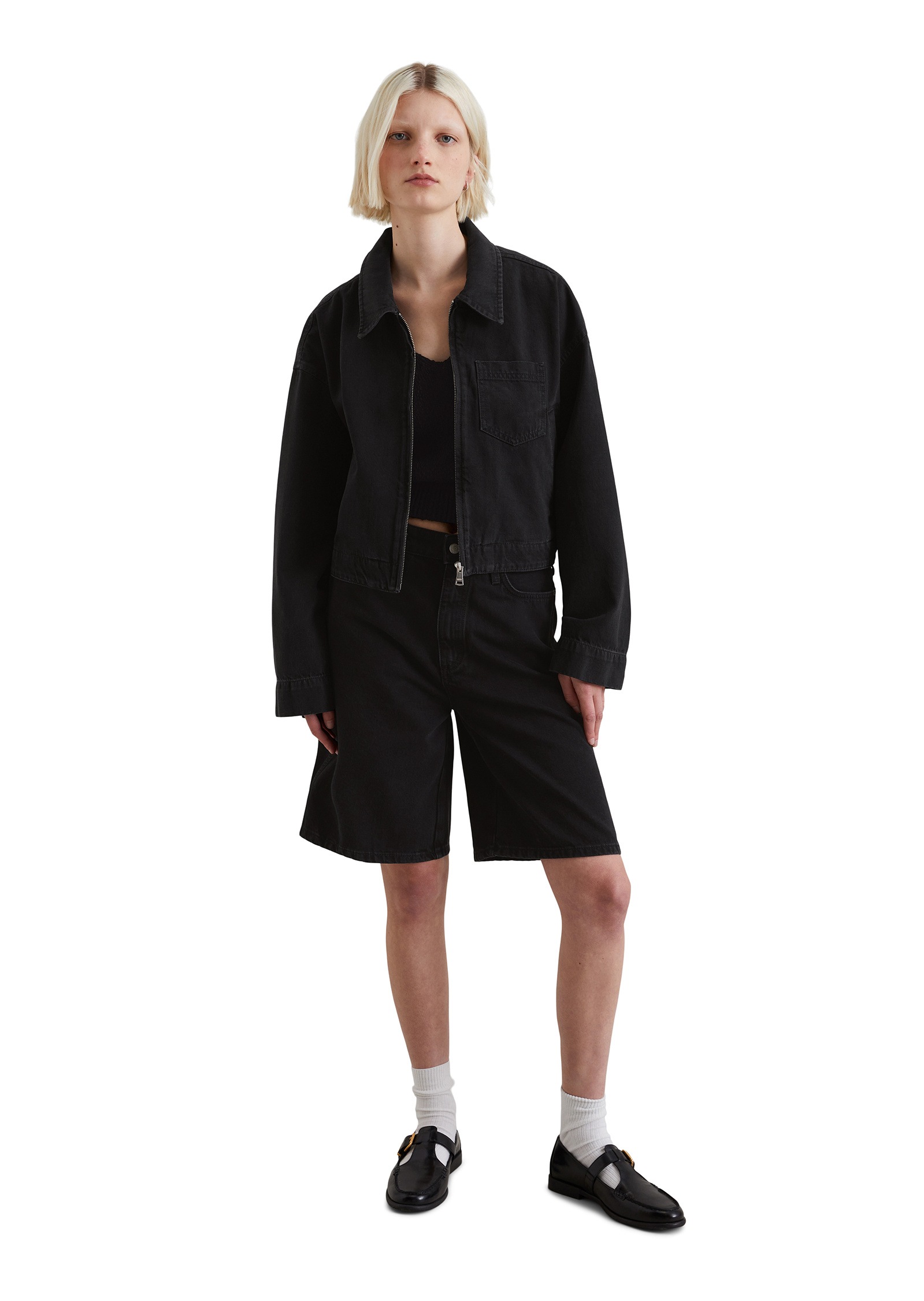 Marc O'Polo DENIM Jeansjacke »aus Organic-Cotton-Lyocell-Modal-Mix«, ohne Kapuze