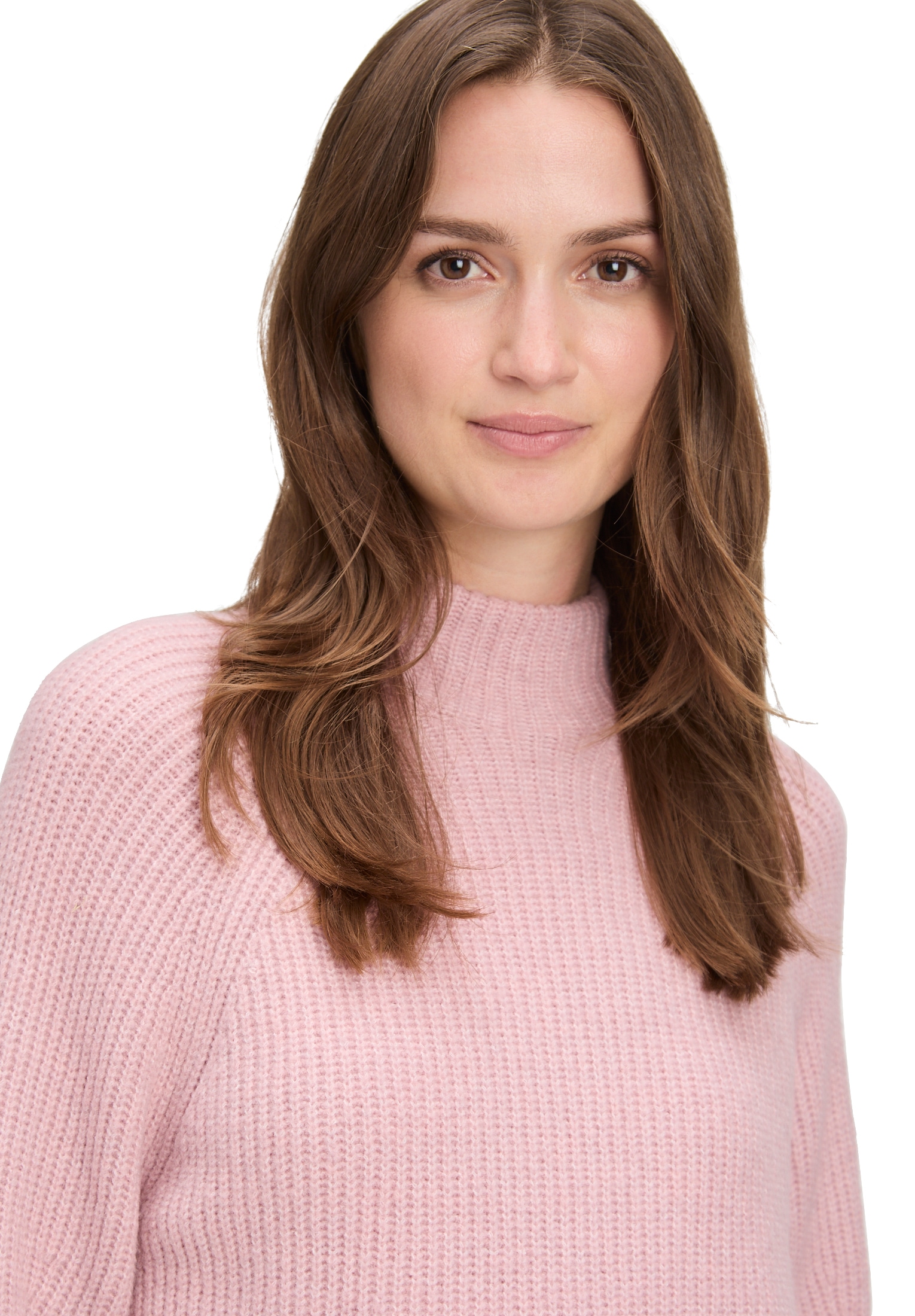 Betty&Co Strickpullover »Damen Grobstrick-Pullover mit hohem Kragen« 1 Stk. tlg. Kragen