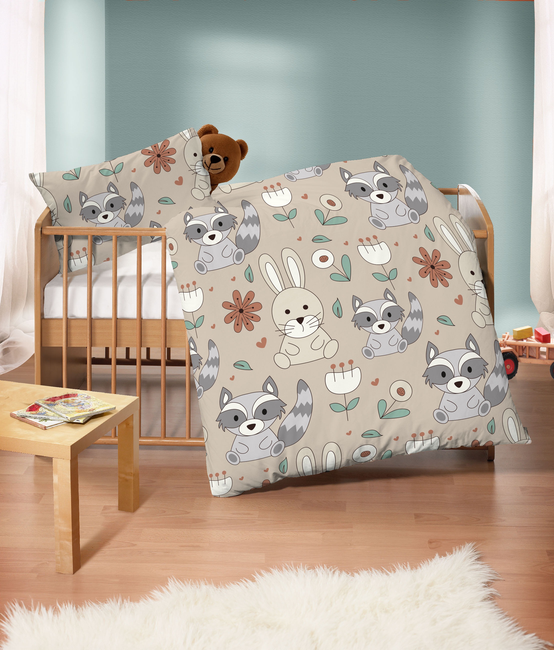 Biberna Kinderbettwäsche "0007245" 2 Stk. tlg. kuschelig warm im Winter, te günstig online kaufen