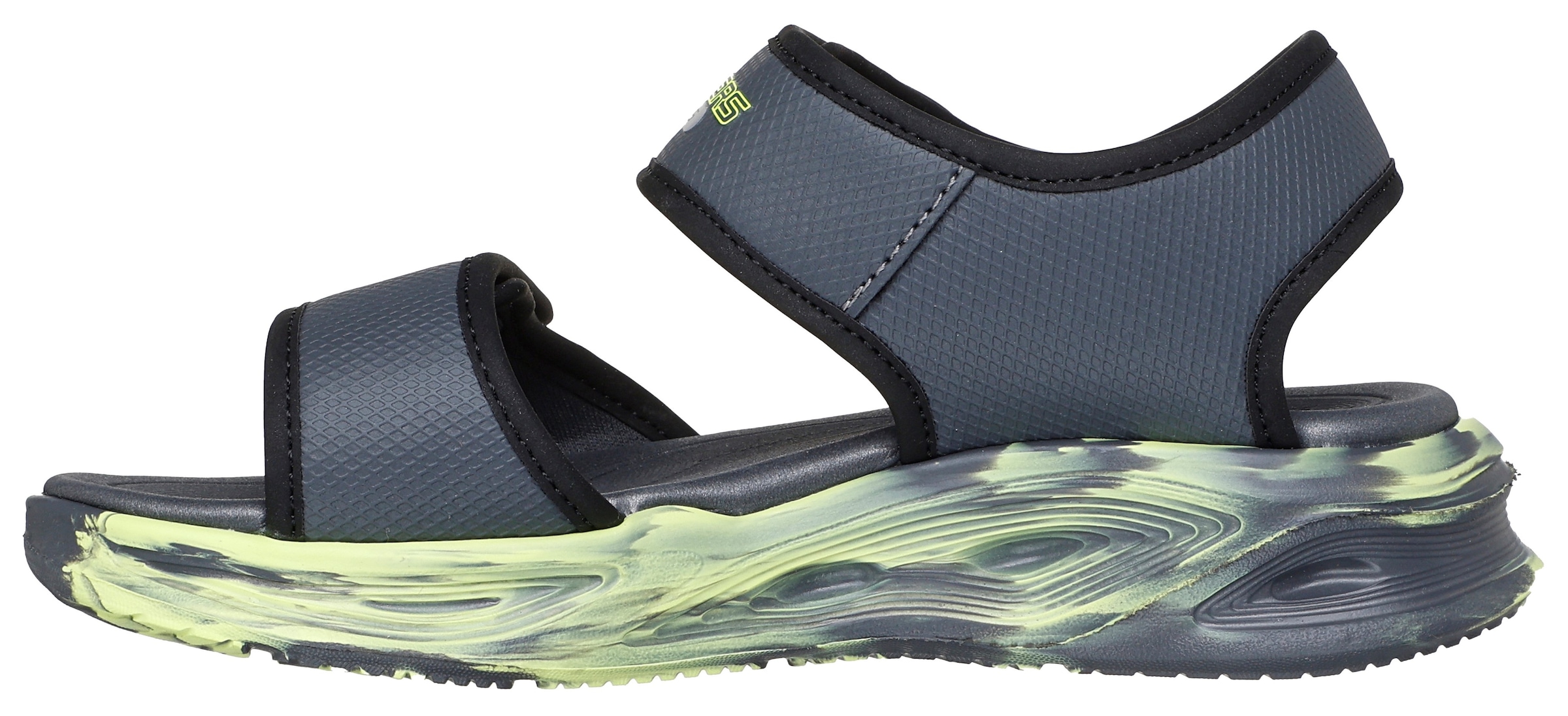 Skechers Sandale »SOLA GLOW SANDAL«, Sandale mit Klettverschluss+Blinkfunk., Größenschablone zum Download