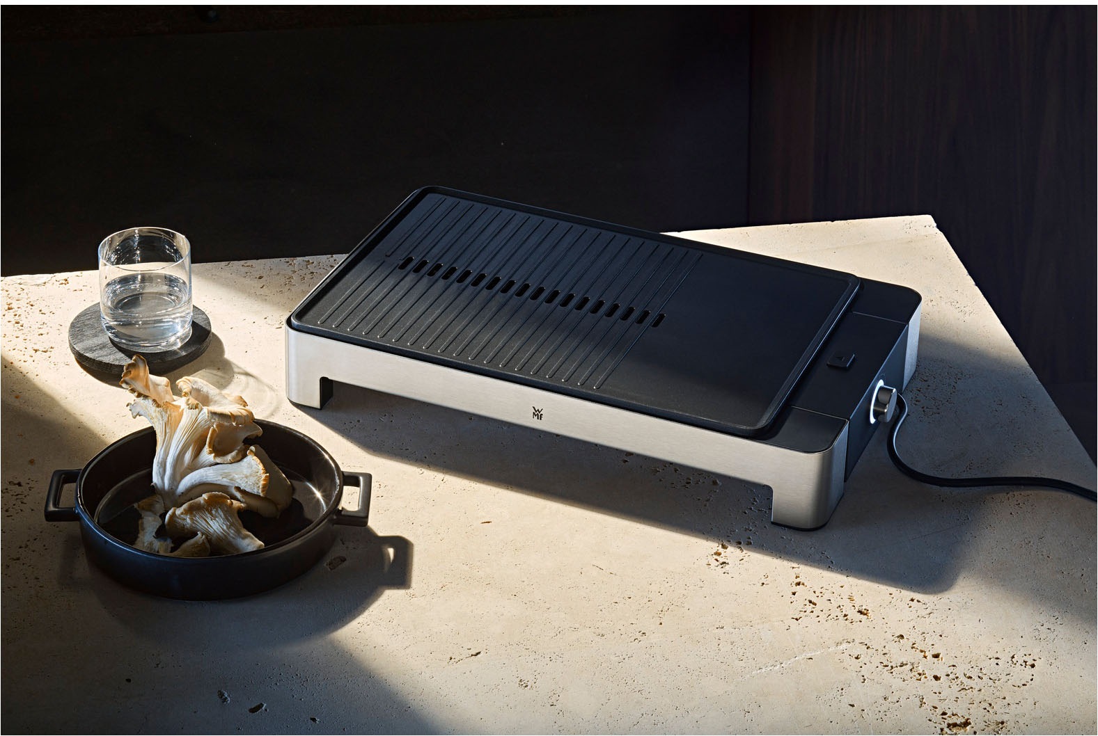 WMF Tischgrill "LONO flach & gerippt" 2300 W stufenlose Temperatureinstellu günstig online kaufen