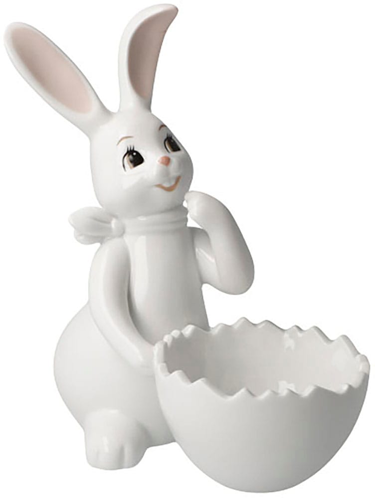 Osterhase »Figur Hase mit Schale Snow White - Cute Girl«, Osterfigur, Dekofigur,...