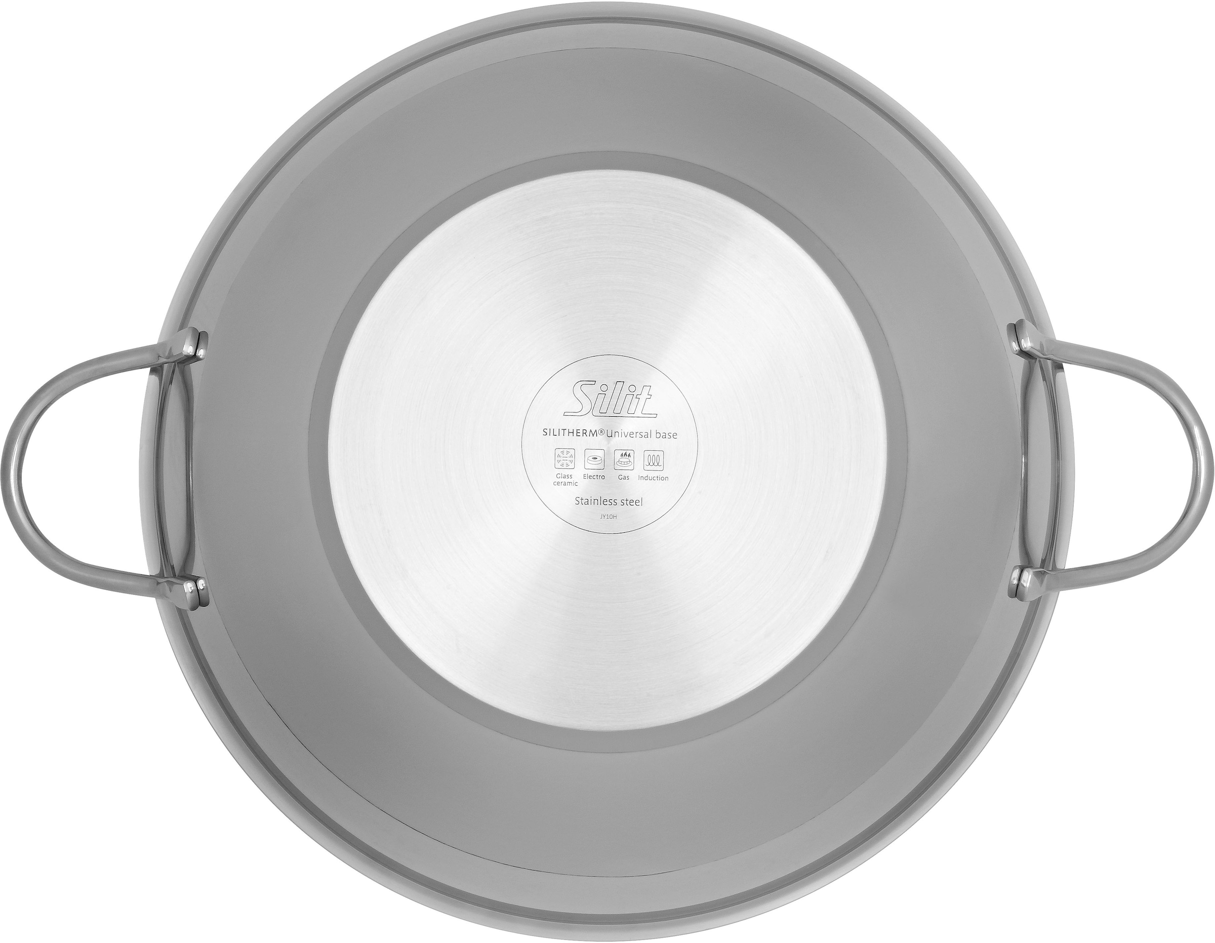 Silit Wok »Wokpfanne Induktion«, Cromargan® Edelstahl Rostfrei 18/10, (1 tlg.), ideal für energiesparendes Kochen, für alle Herdarten geeignet