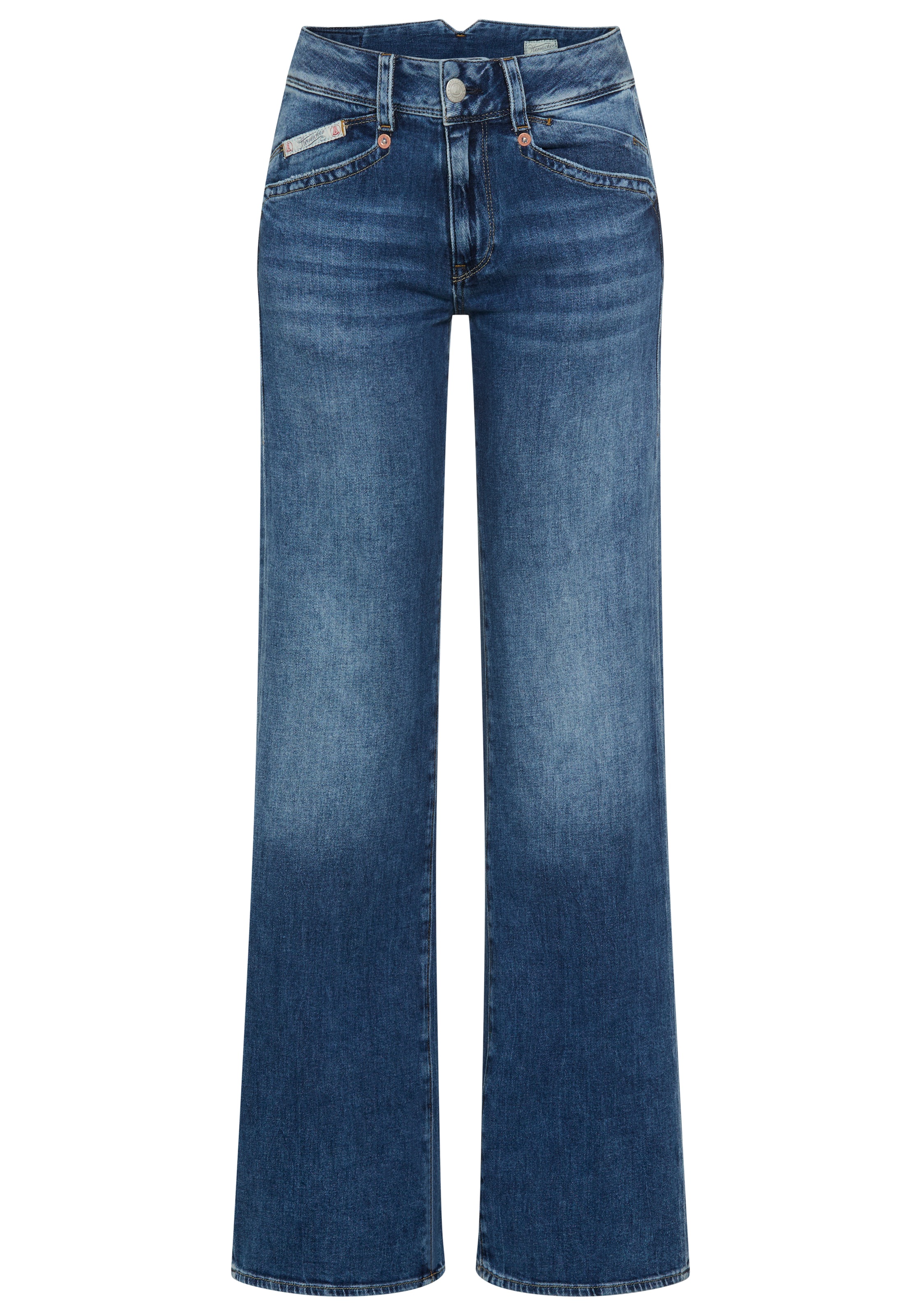 Herrlicher Straight-Jeans »Prime New Denim Stretch« mit Spitzbund hinten