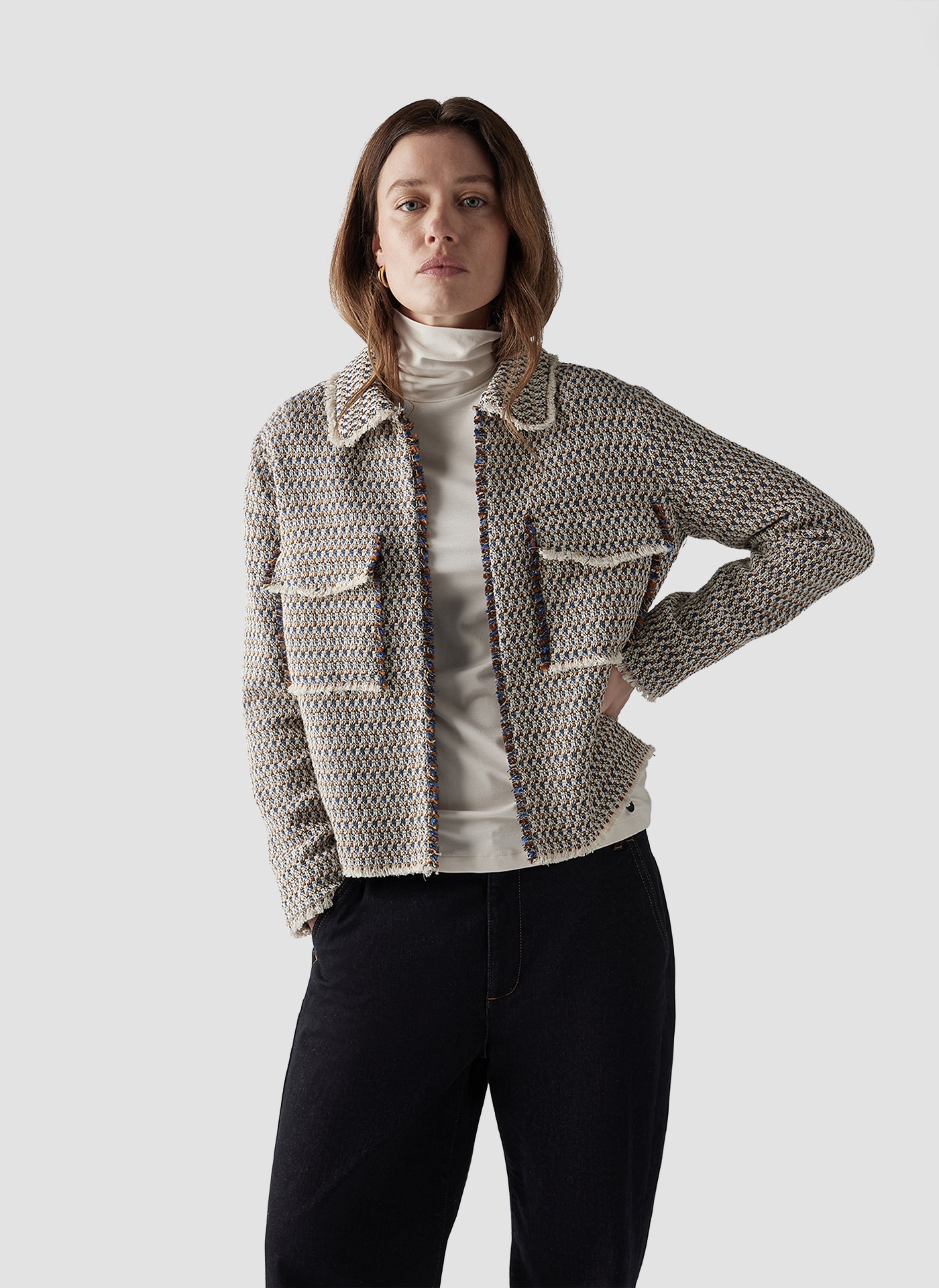 Blouson »LeComte Klassische Tweed-Jacke für zeitlose Eleganz«