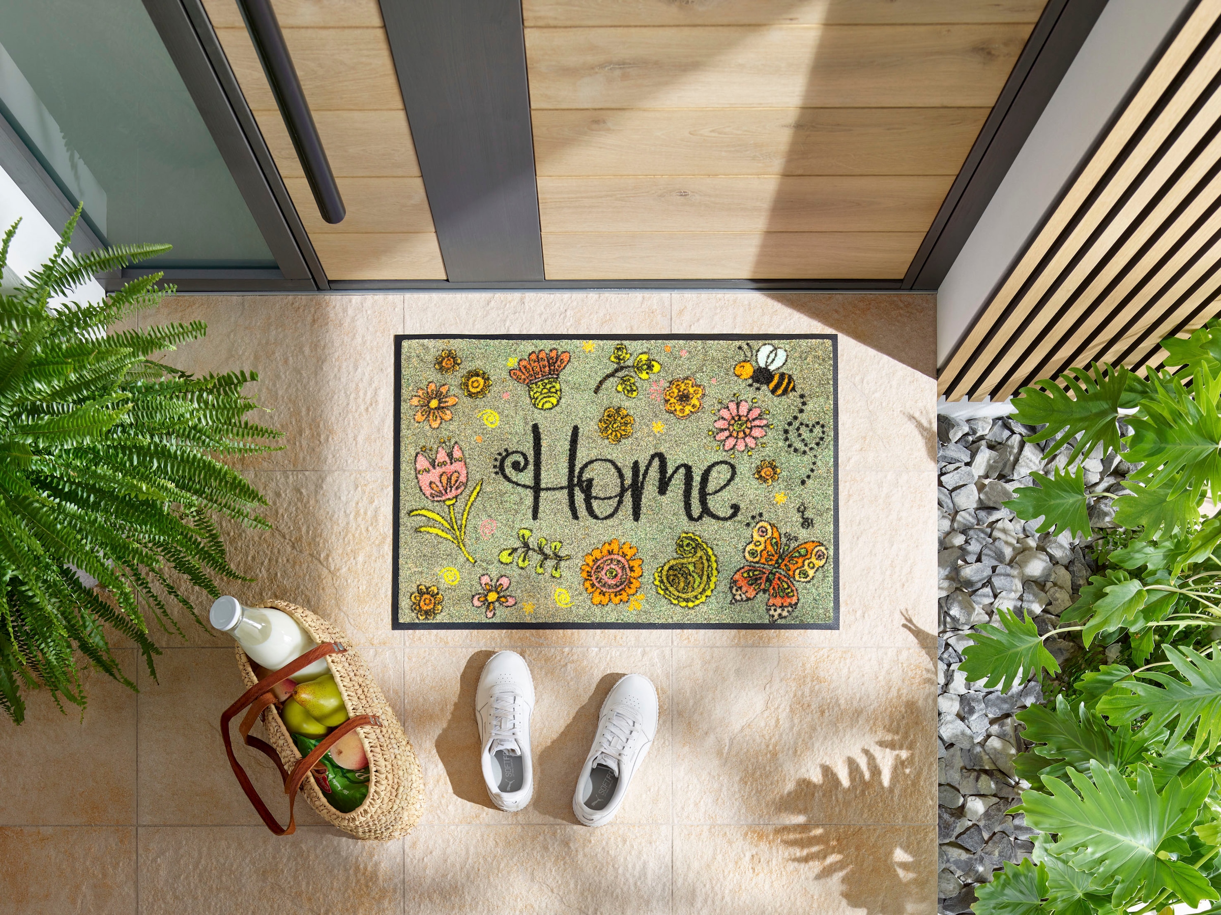 wash+dry by Kleen-Tex Fußmatte »Lovely Home«, rechteckig