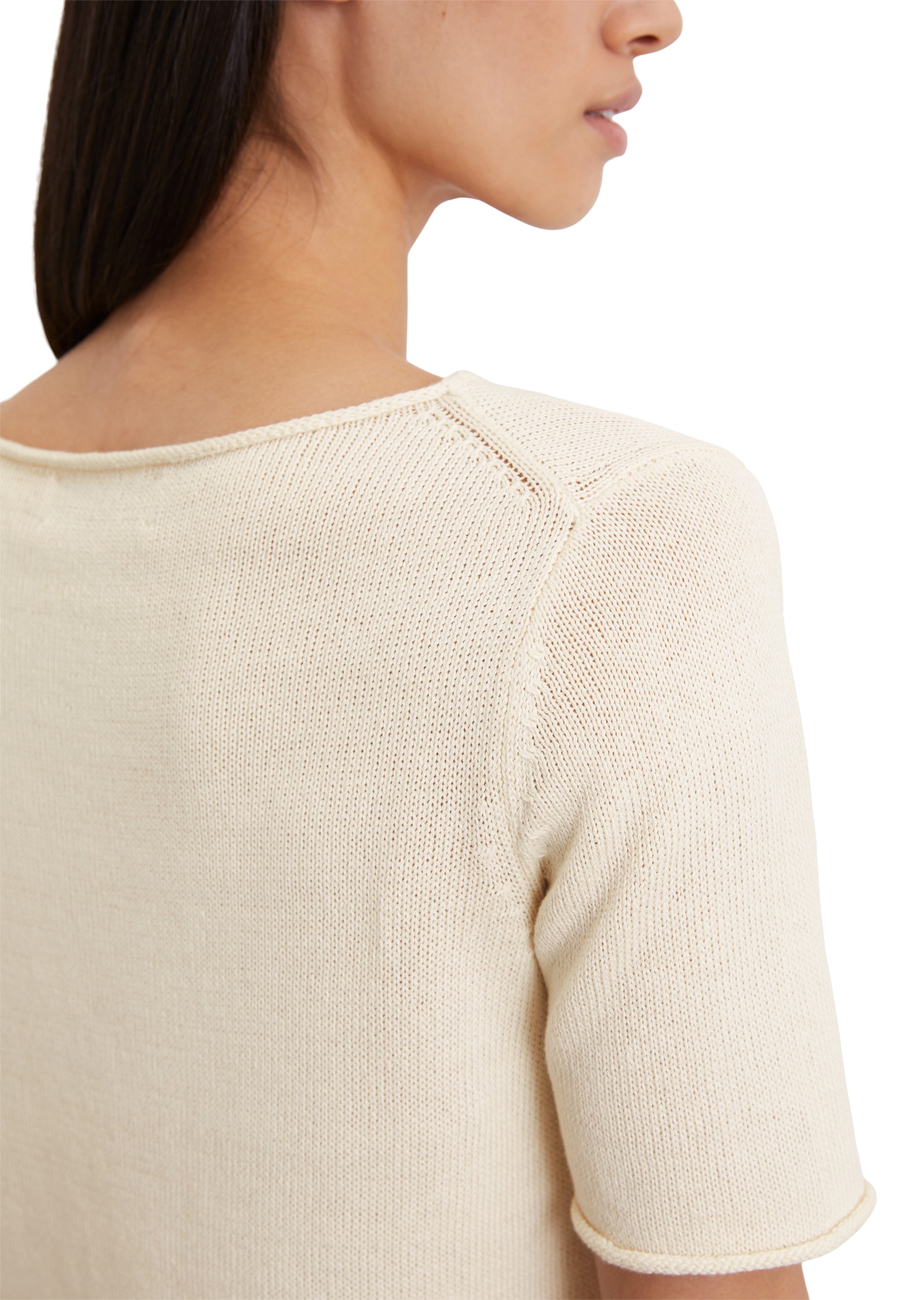 Marc O'Polo Strickpullover »aus Organic-Cotton-Leinen-Mix«