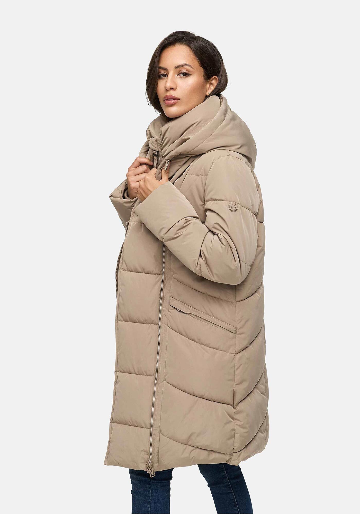 Marikoo Winterjacke »Virenaa«, mit extra hohem Kragen und warmem Fleecefutter