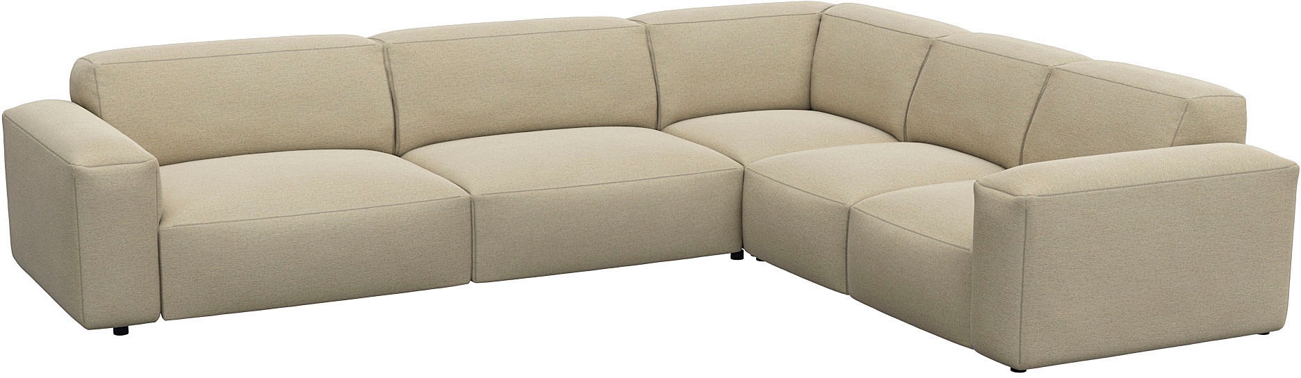 FLEXLUX Ecksofa "Lucera, super bequem durch hochwertigen Sitzaufbau mit Kal günstig online kaufen