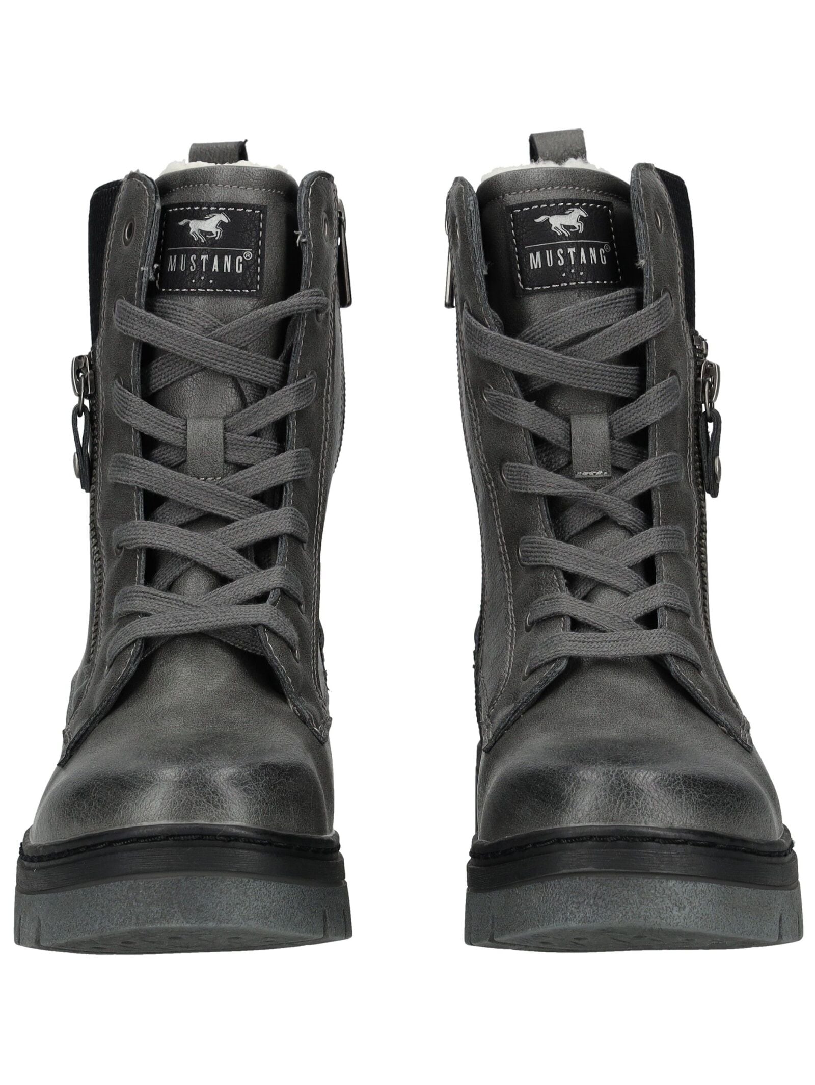 Mustang Shoes Schnürstiefelette »Mustang Shoes Stiefelette Lederimitat«