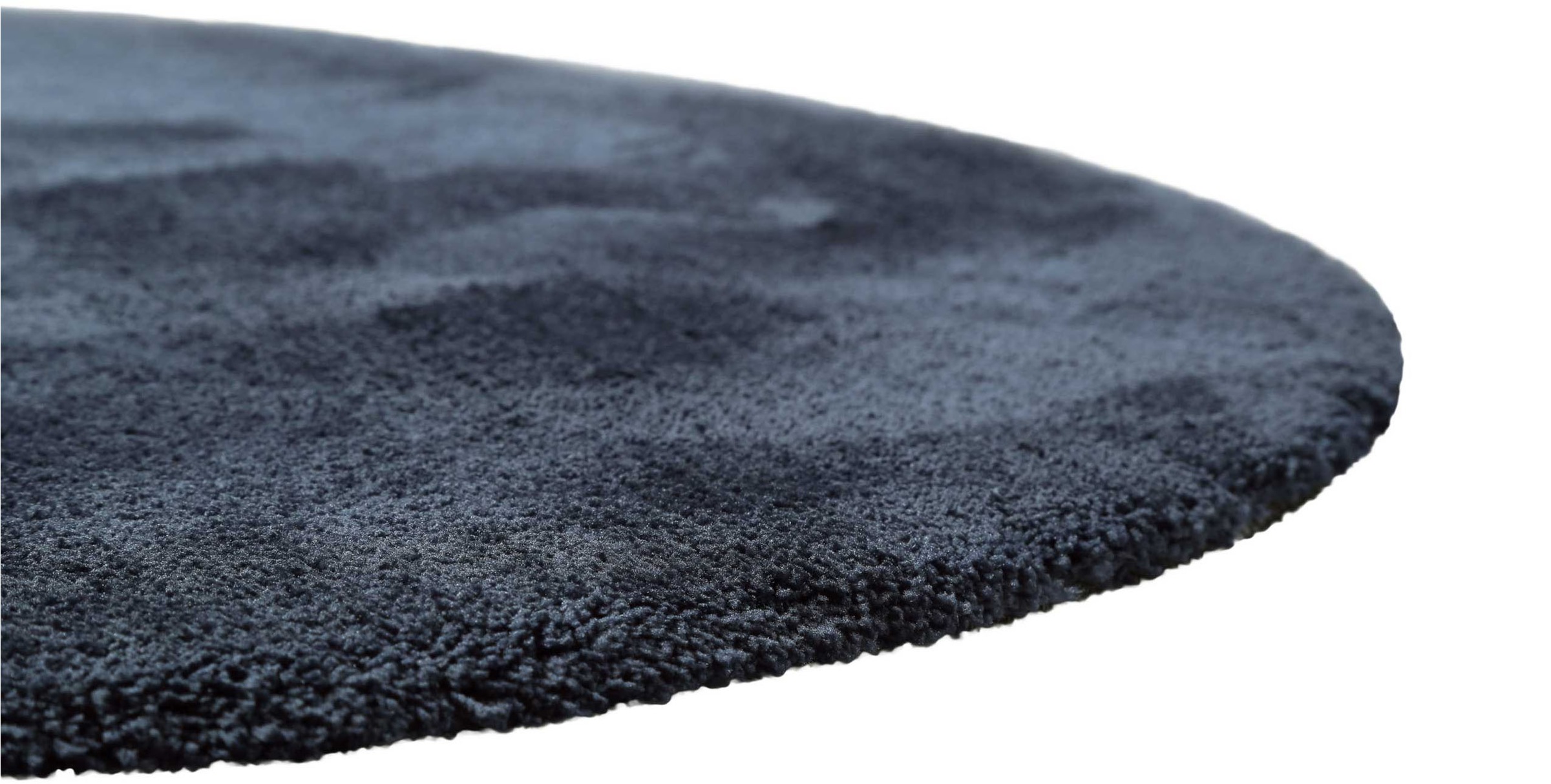 Homie Living Teppich »Pisa«, rund, 25 mm Höhe, Hochflor, Microfaser, uni, weich, Shaggy, Wohnzimmer, Schlafzimmer
