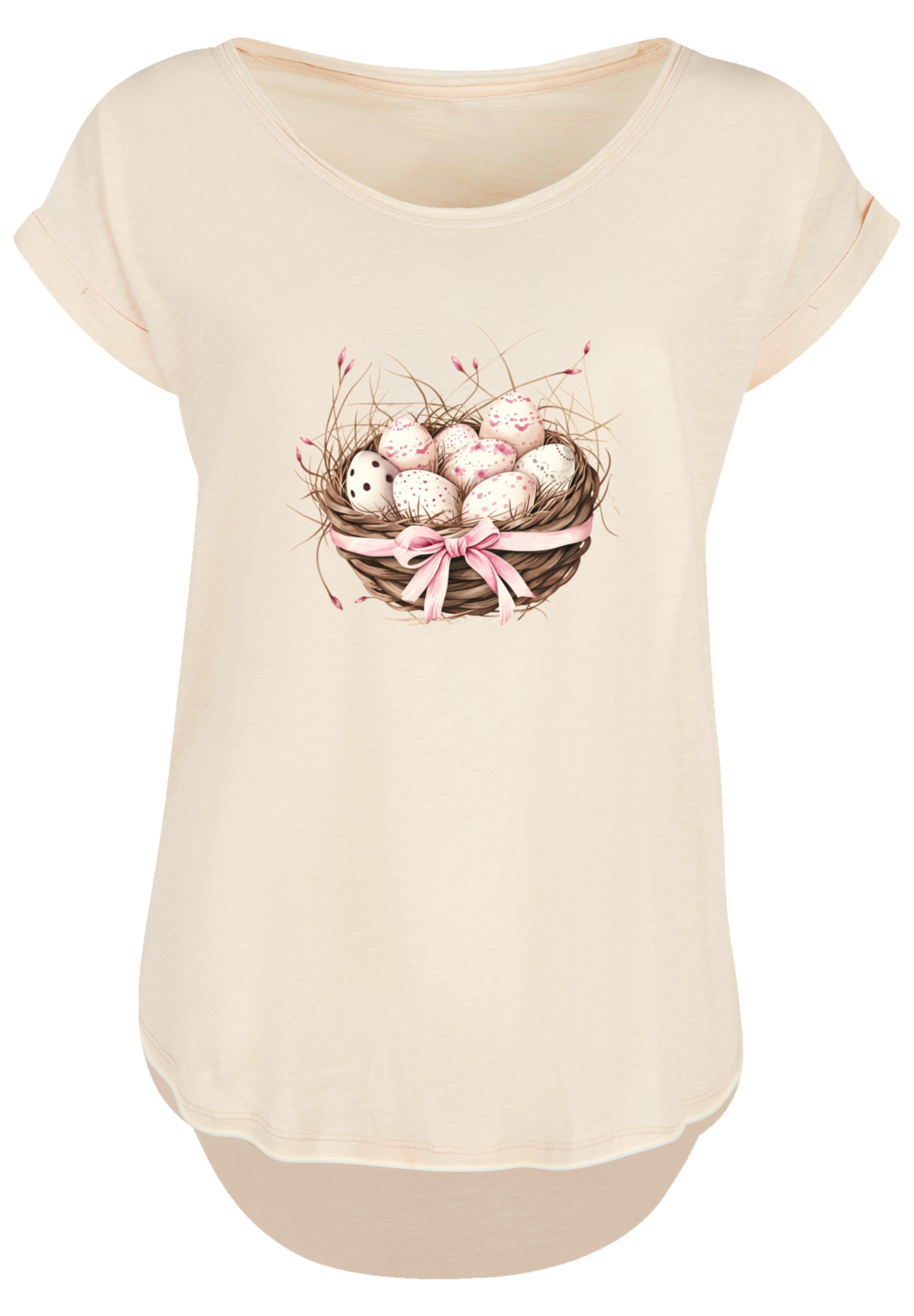 F4NT4STIC T-Shirt »Osterei Nest Korb Dekor« Premium Qualität