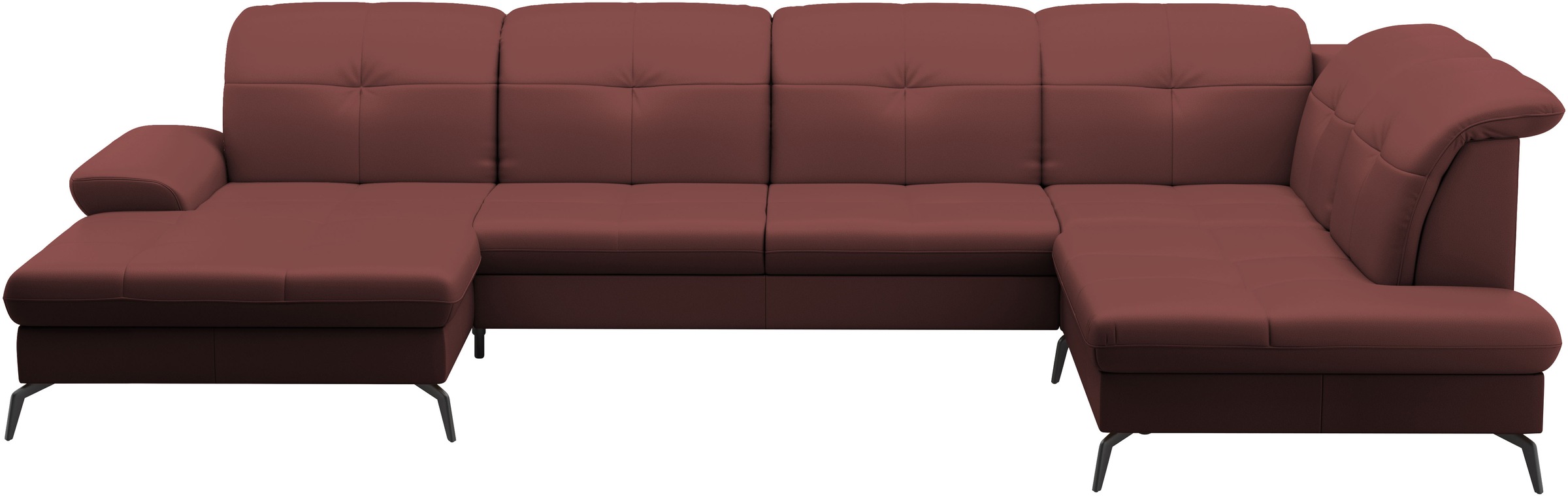 sit&more Wohnlandschaft "Amica, U-Form, inkl. Sitztiefenverstellung und Arm günstig online kaufen