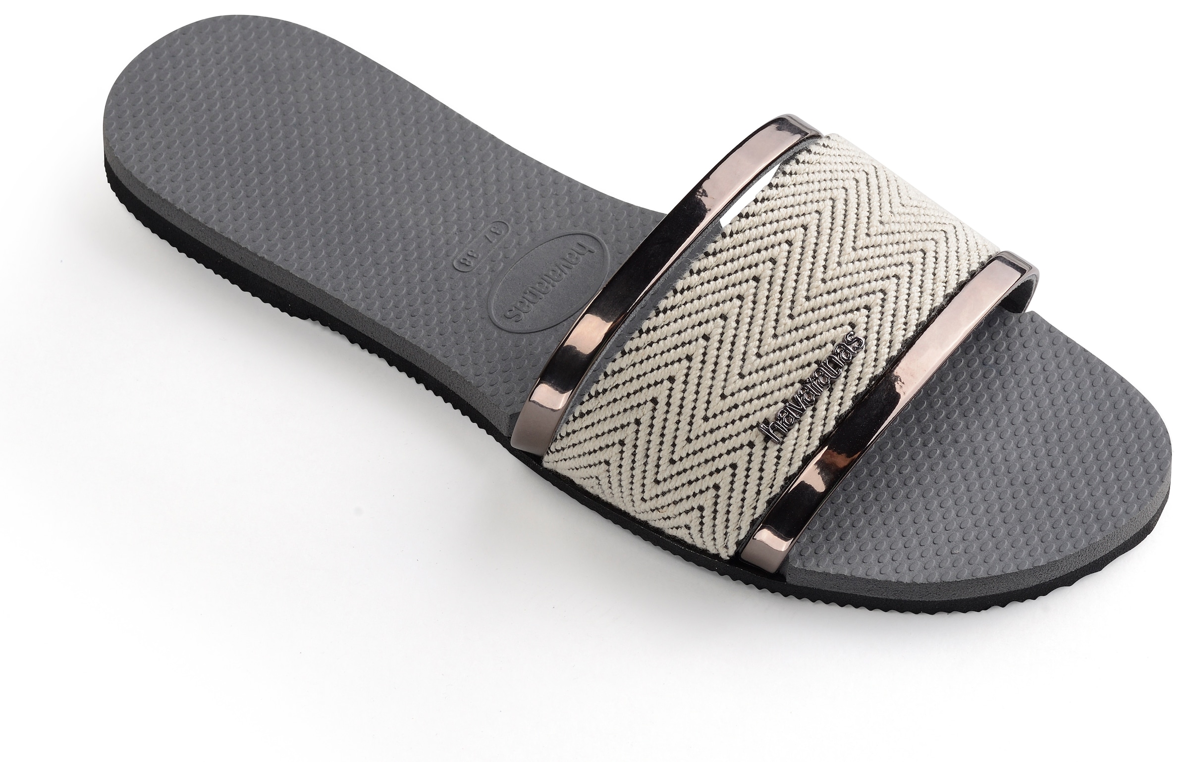 Havaianas Pantolette »YOU TRANSOCO PREMIUM«, Sommerschuh, Schlappen mit glänzenden Details