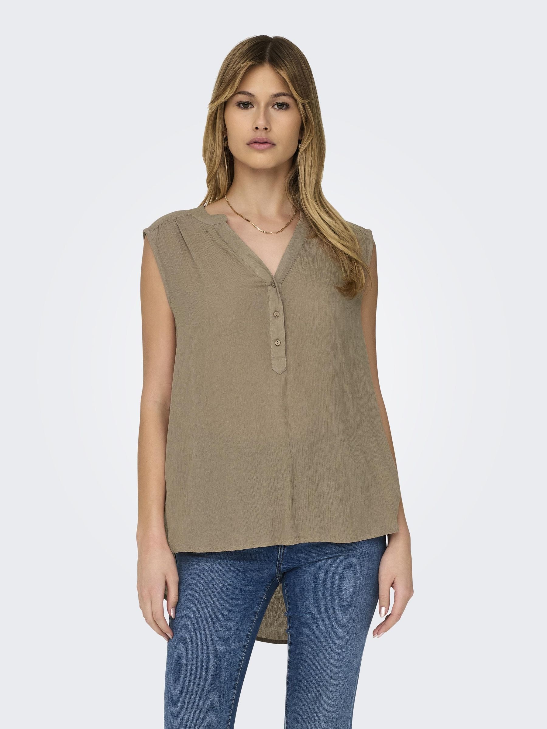 ONLY Blusentop "ONLJETTE LIFE S/L TOP WVN NOOS" günstig online kaufen