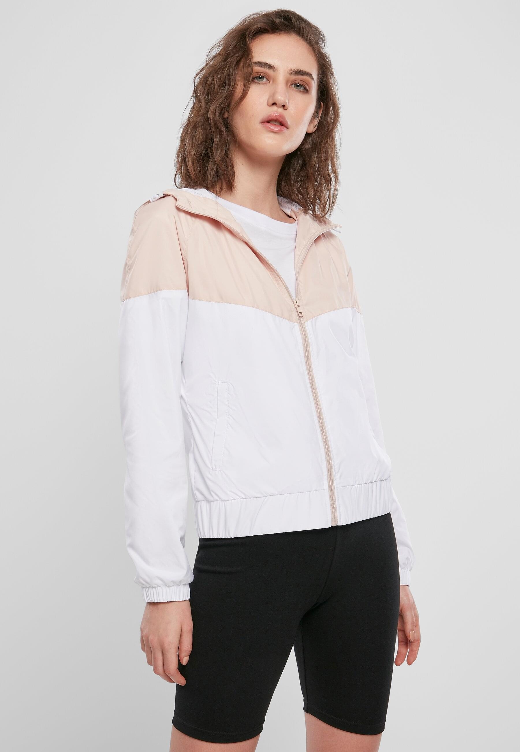 URBAN CLASSICS Anorak »Urban Classics Damen Ladies Arrow Windbreaker«, (1 St.), mit Kapuze