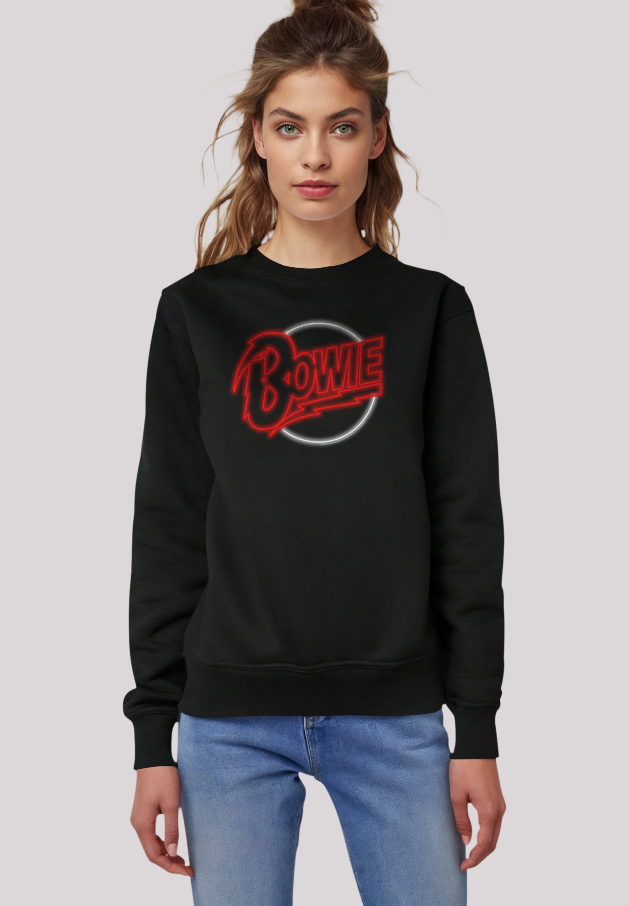 Sweatshirt »David Bowie Neon Logo«, Premium Qualität
