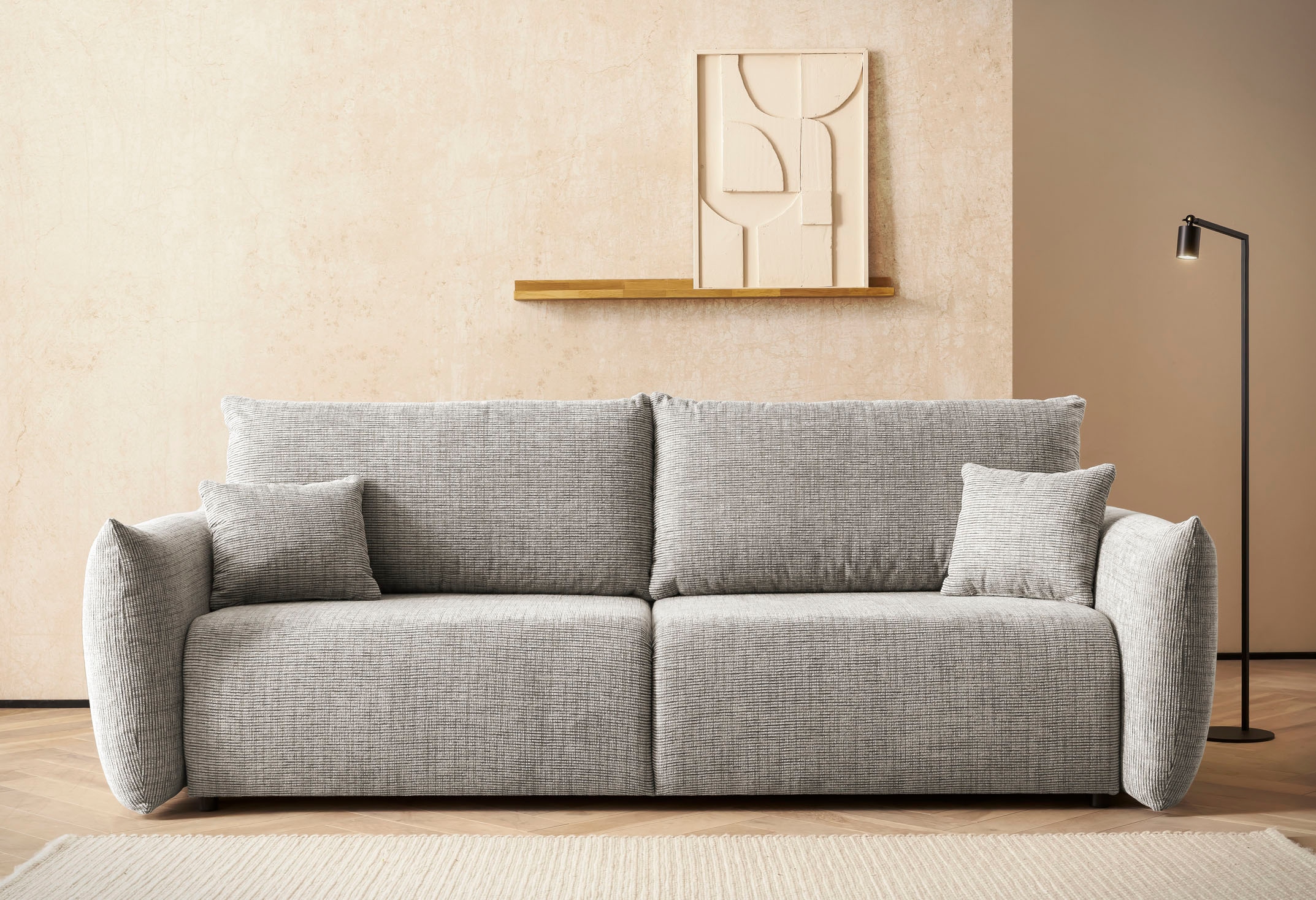 Home affaire 3-Sitzer "MAVAS Schlafsofa mit Bettkasten" ca.240/108cm (Liege günstig online kaufen
