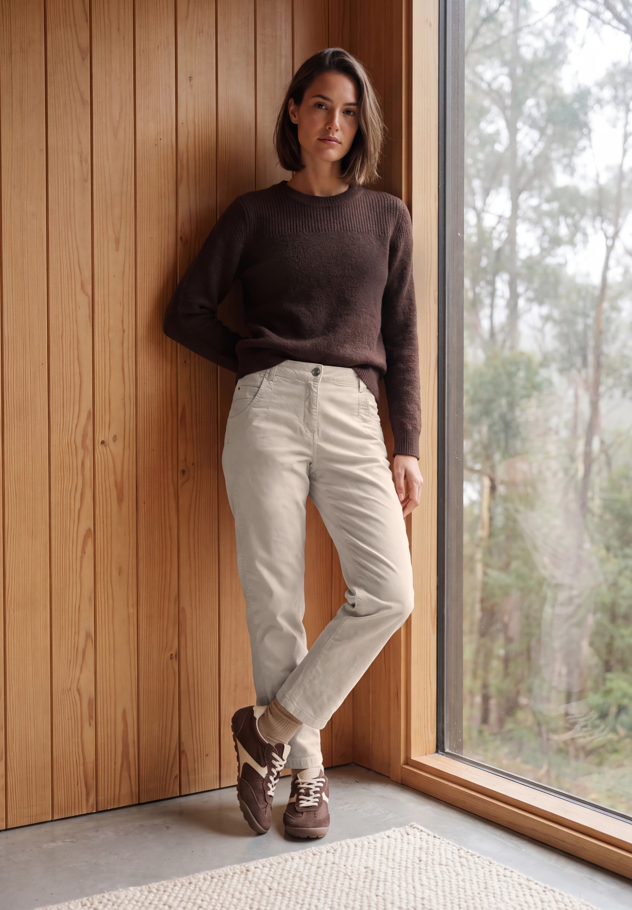 Cecil Stoffhose »Style Scarlett«  Mid Waist Barrel Leg Hose im Casual Fit / Stretch