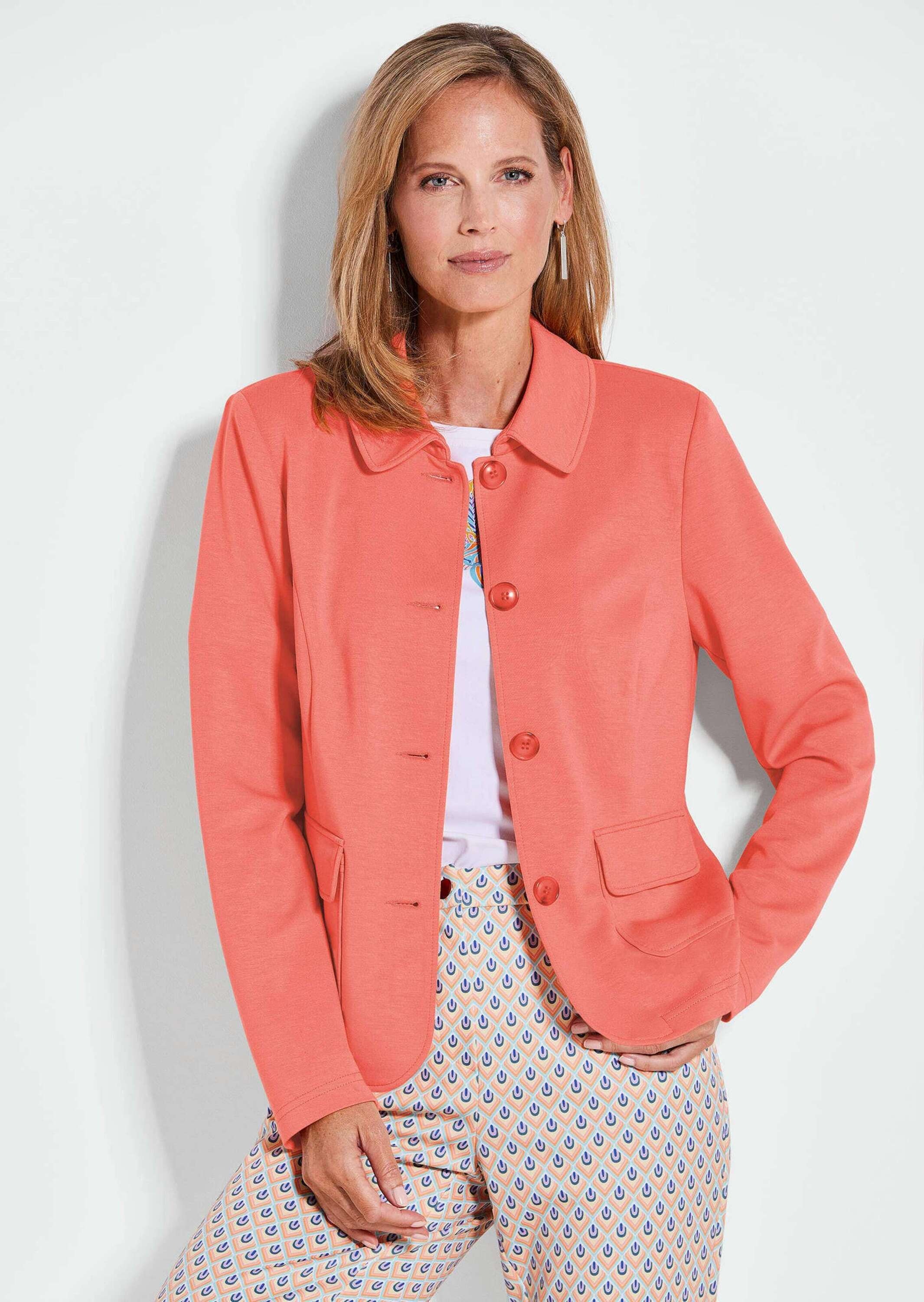 GOLDNER Kurzjacke "Leichte Jacke mit Stehkragen in rot" günstig online kaufen