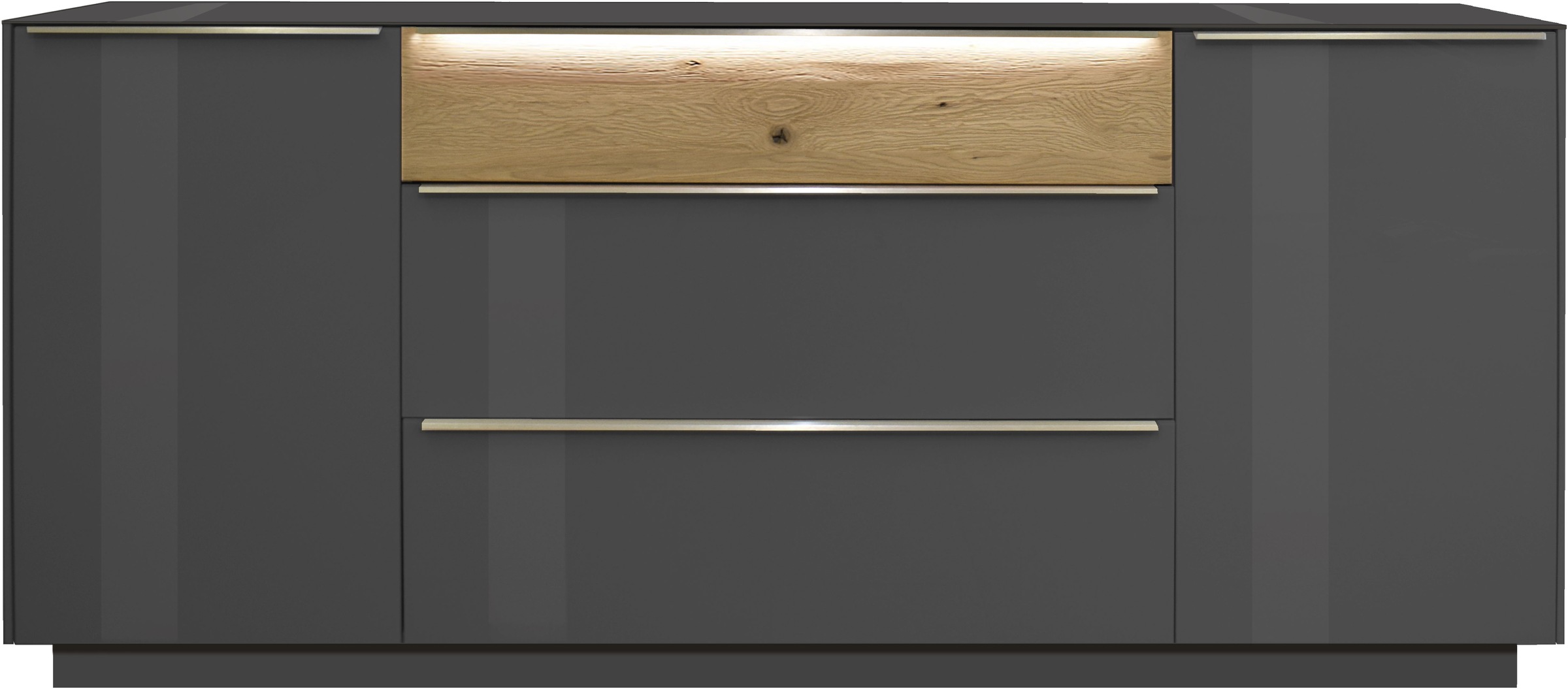 Mäusbacher Sideboard »Nova« Sideboard, BHT 214/92/42 cm, inkl. Griffbeleuchtung, Türdämpfung
