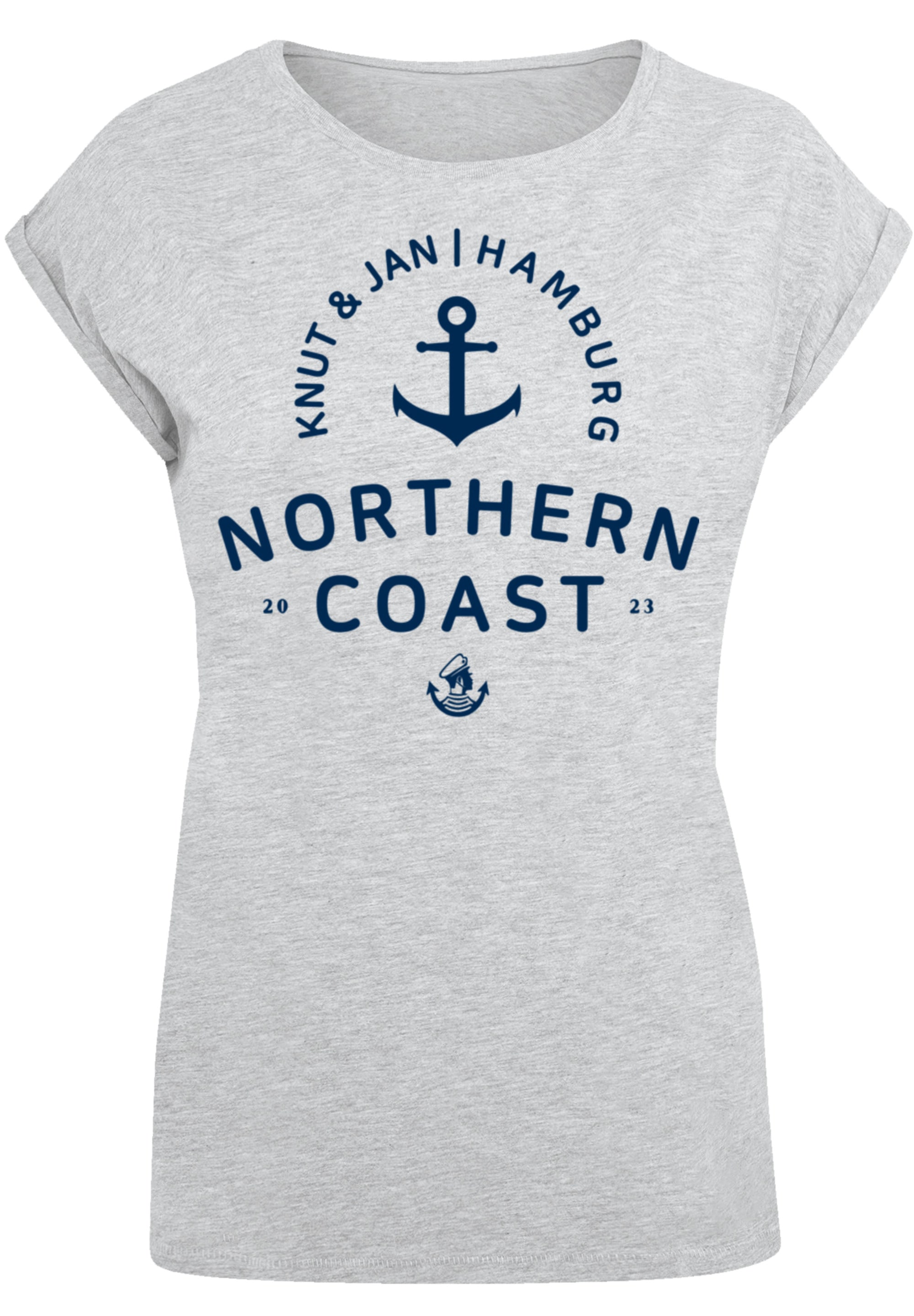 F4NT4STIC T-Shirt »Nordsee Knut & Jan Hamburg«, Print