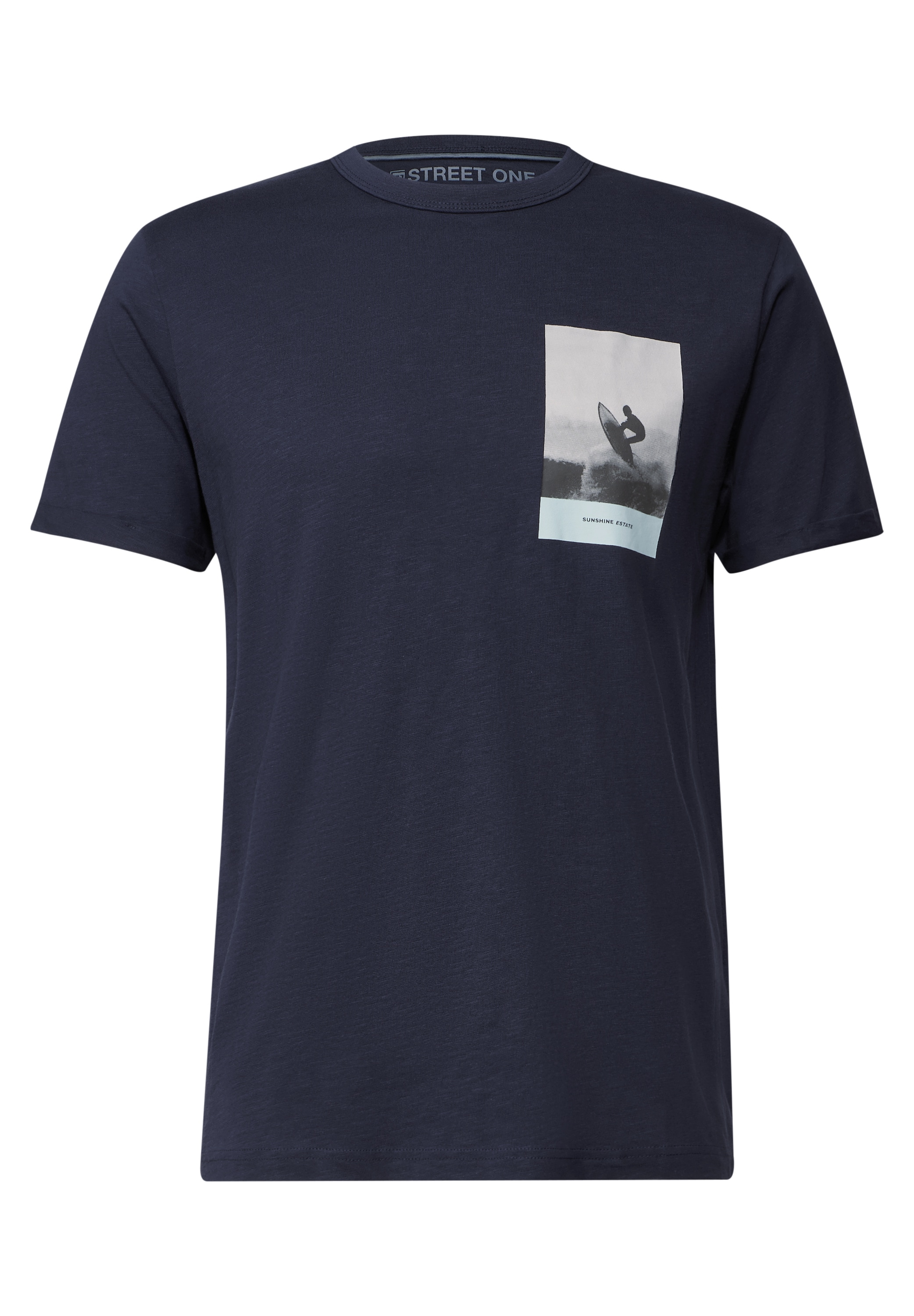 STREET ONE MEN T-Shirt, aus reiner Baumwolle