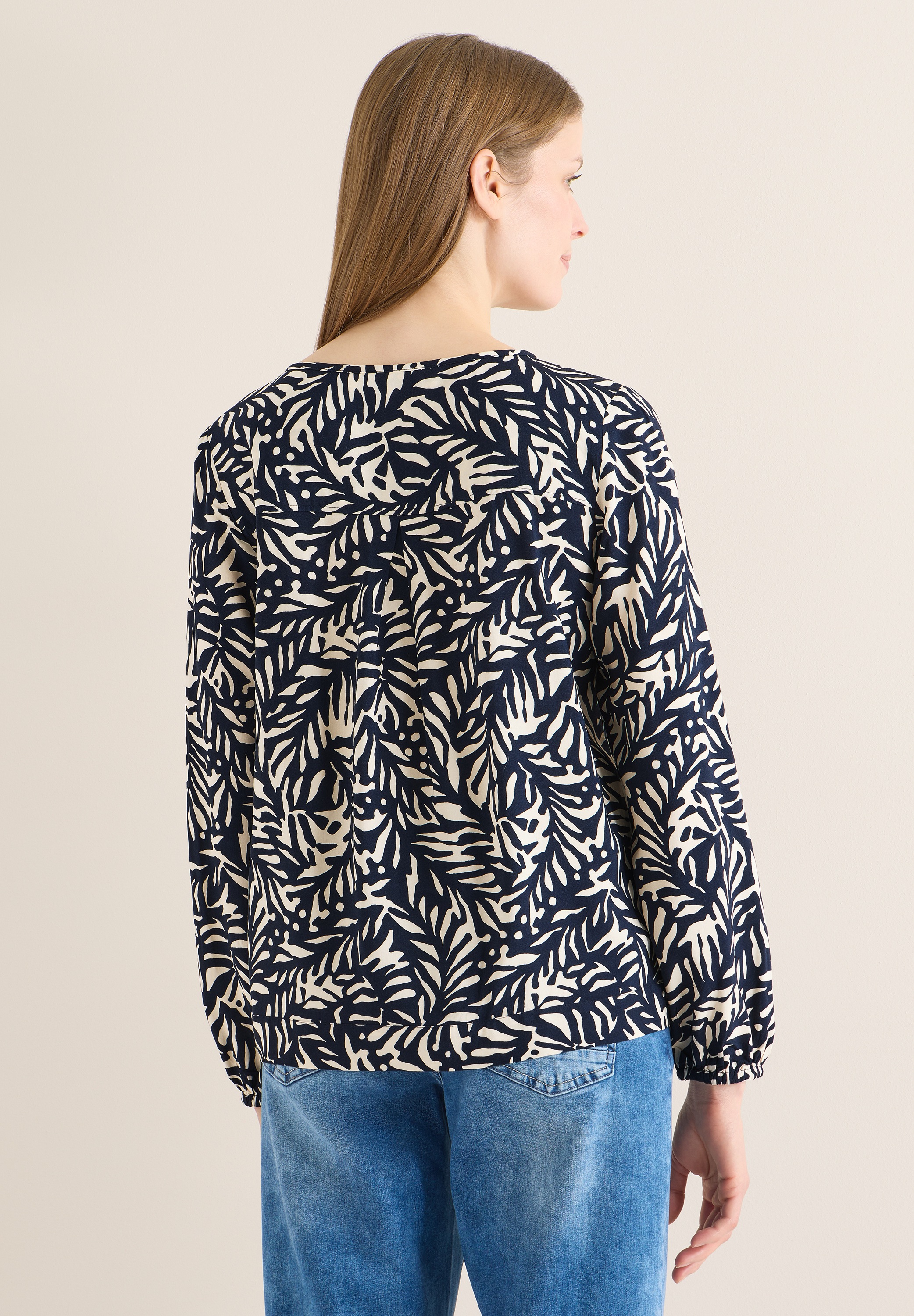 Cecil Langarmbluse mit grafischem Muster