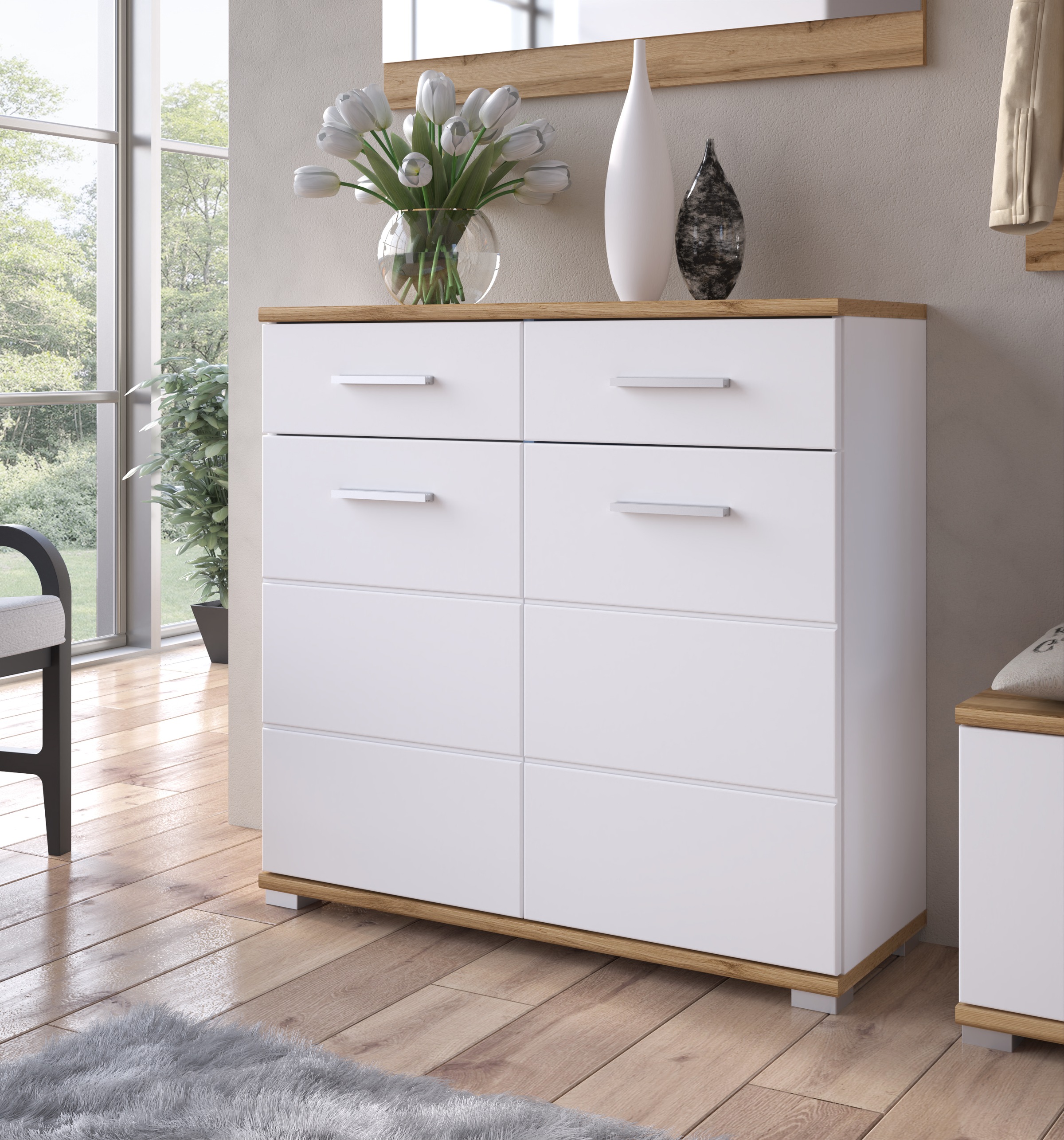 LIVING CHARM Schuhkommode "Hola" Breite ca. 90 cm günstig online kaufen