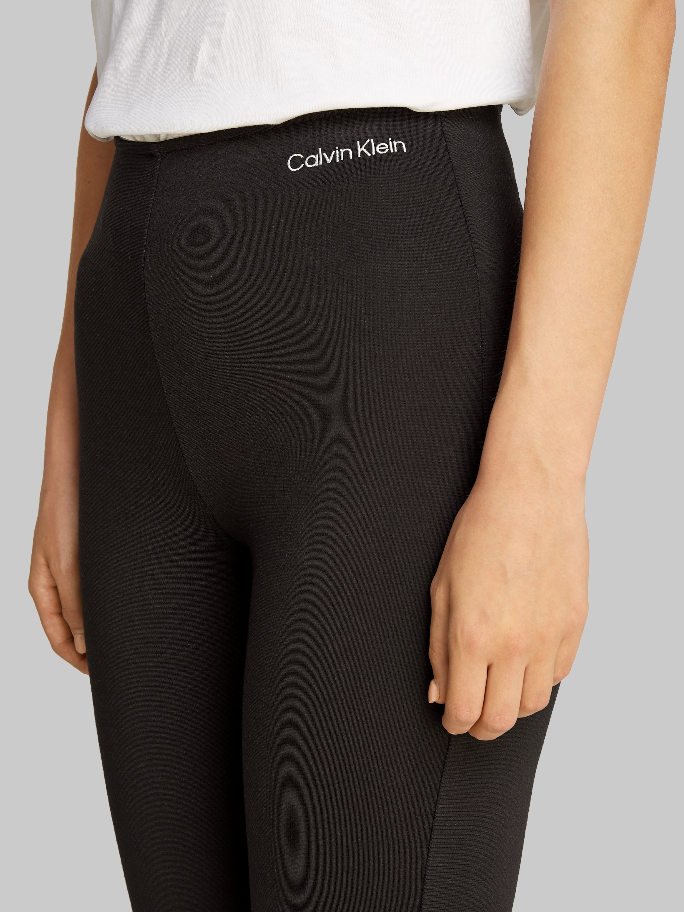 Calvin Klein Jeans Bootcuthose "MILANO LOGO ELASTIC LEGGINGS", mit Logodruc günstig online kaufen