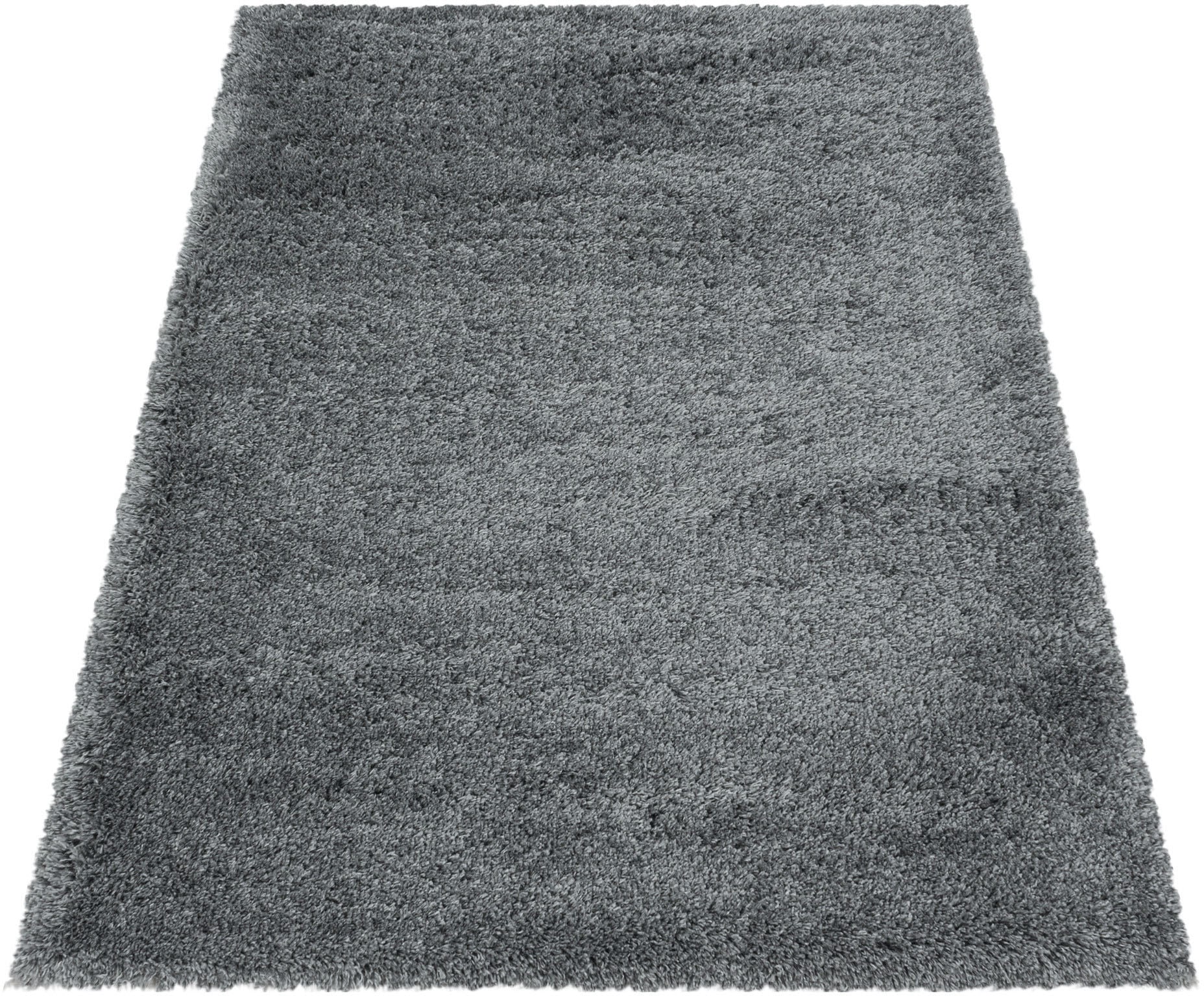Ayyildiz Teppiche Hochflor-Teppich »FLUFFY 3500«, rechteckig, 50 mm Höhe, Langflor, Shaggy, uni, robust, auch in rund erhältlich, Wohnzimmer