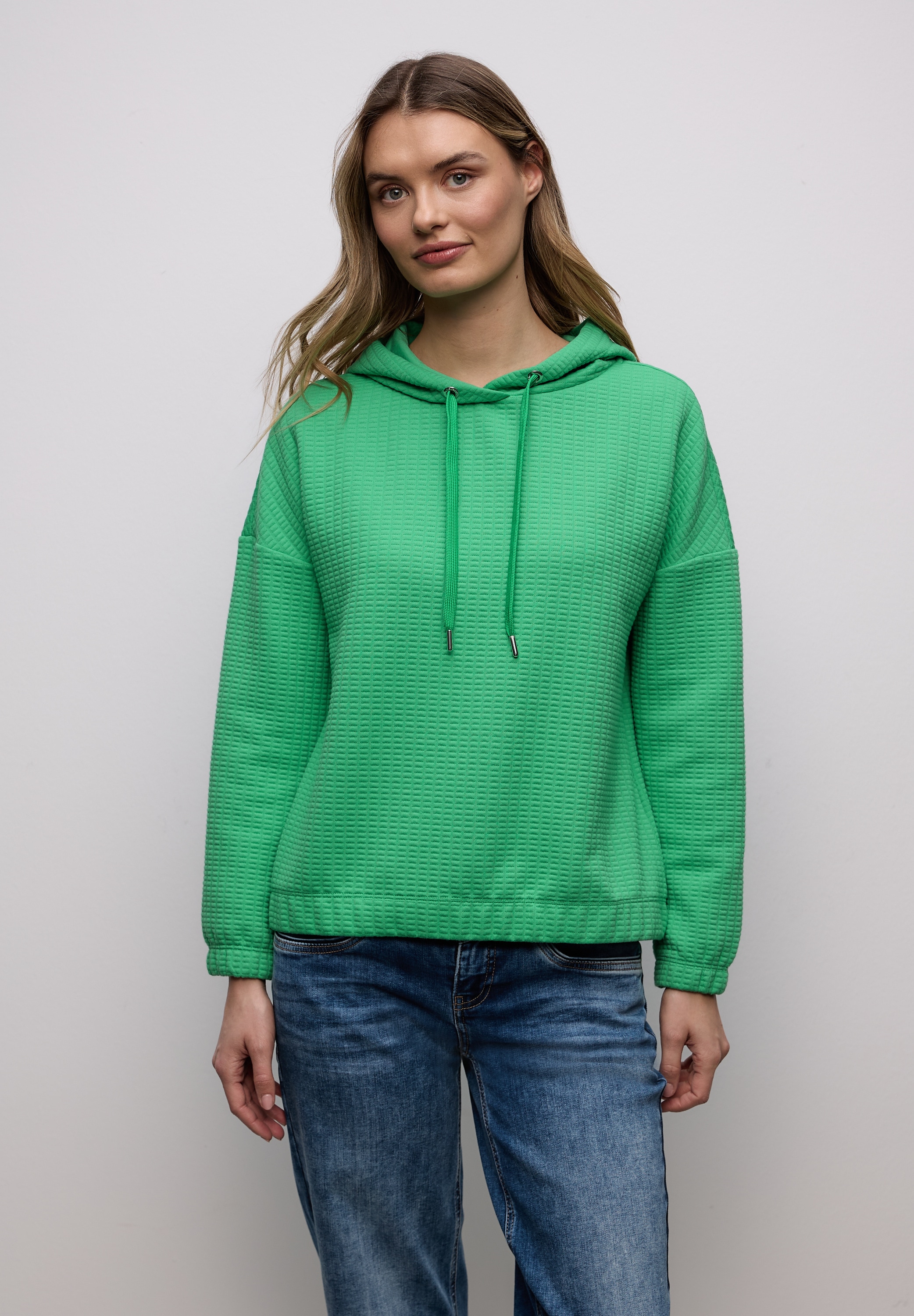 STREET ONE Langarmshirt mit Struktur