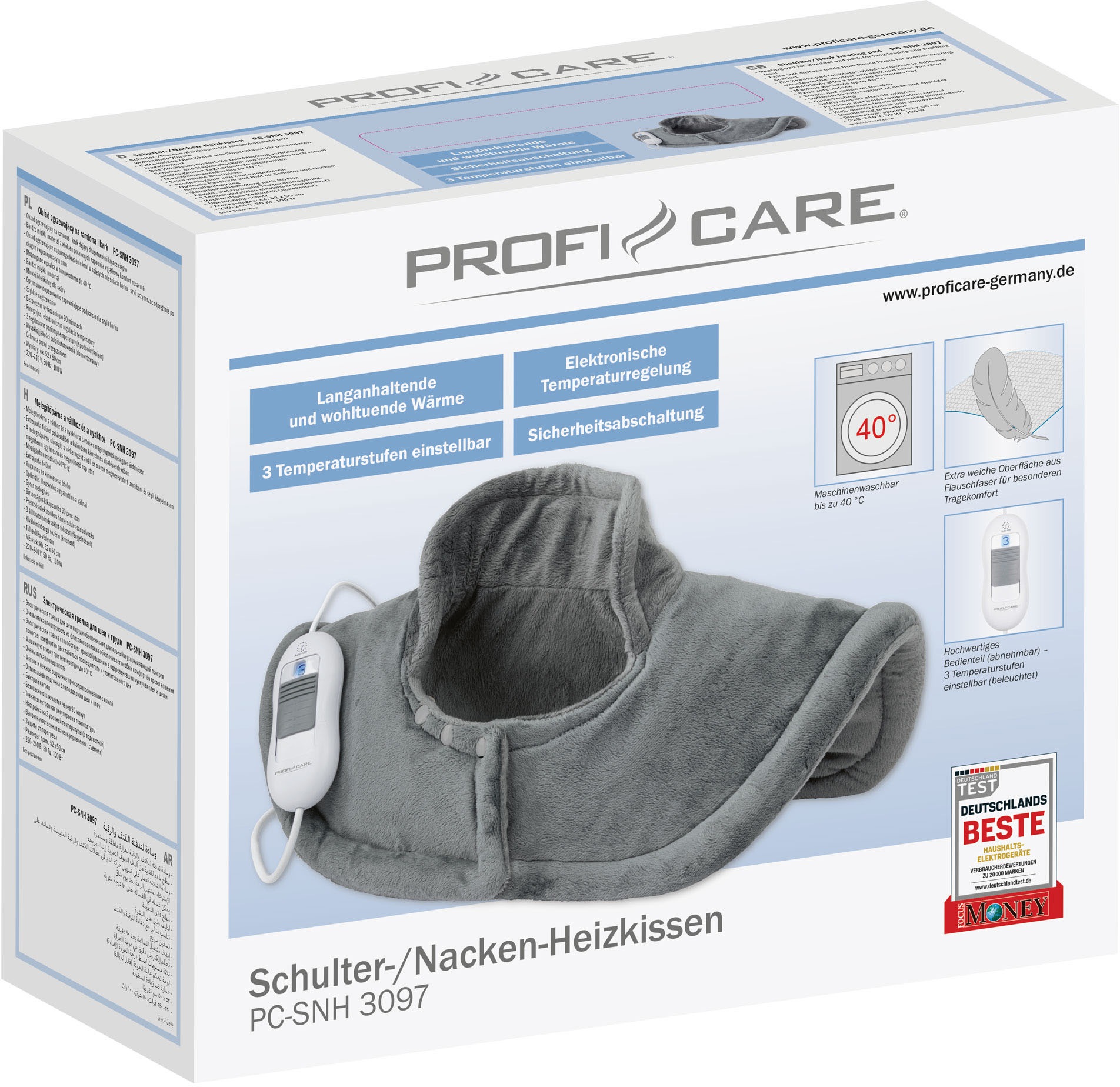 ProfiCare Heizkissen »PC-SNH 3097«, (2 tlg.), hilft Verspannungen von Schulter, Nacken und Rücken zu lösen