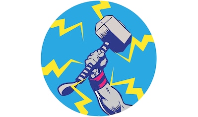 Fototapete »Avengers Thor's Hammer Pop Art«