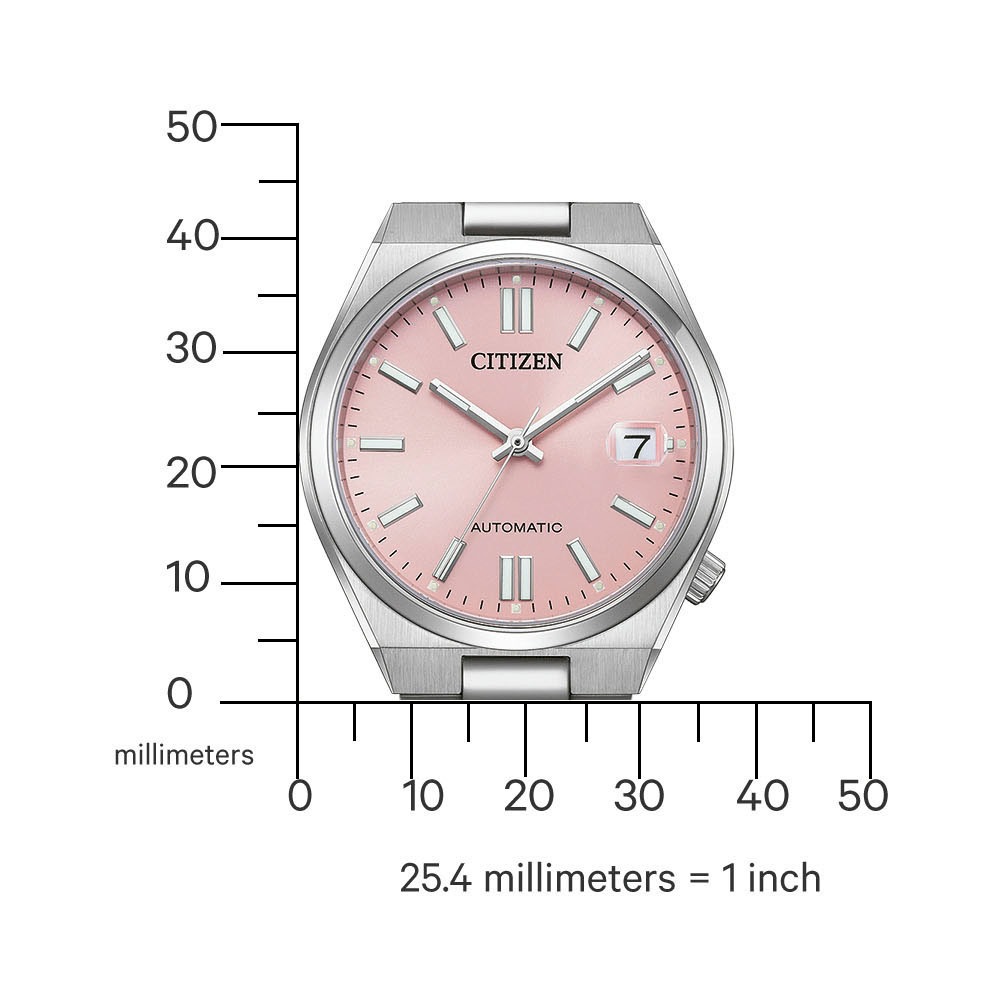 Citizen Automatikuhr »Tsuyosa«, Armbanduhr, Damenuhr, Mechanische Uhr, Edelstahlarmband, analog, Tag