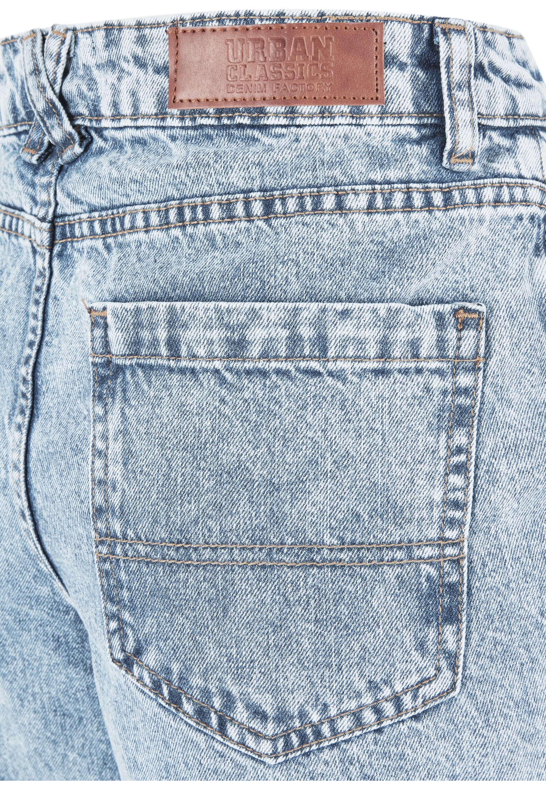 URBAN CLASSICS Bequeme Jeans »Urban Classics Damen Ladies Wide Leg Slit Denim«