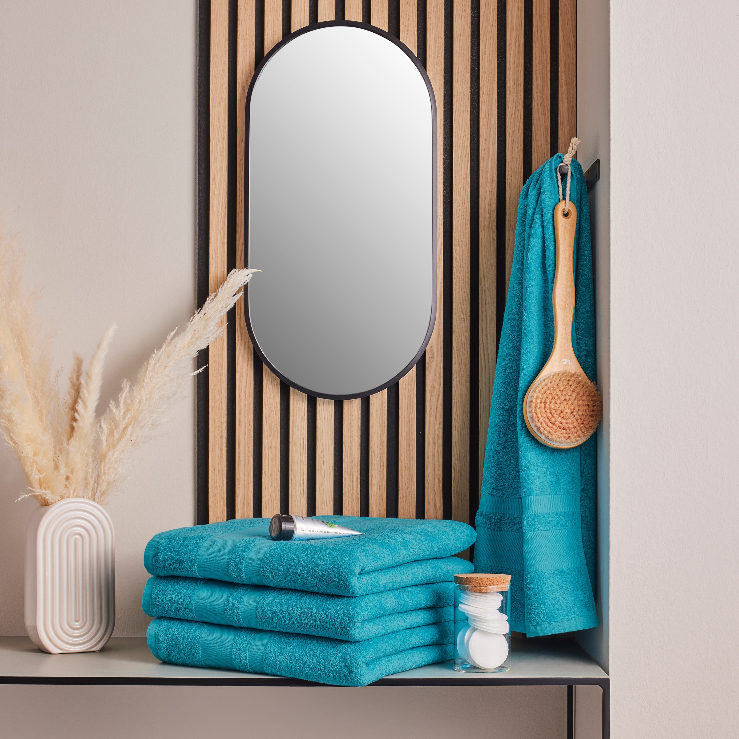 my home Duschtücher "Vanessa, als Set und Serie erhältlich, 4 Duschtücher, günstig online kaufen