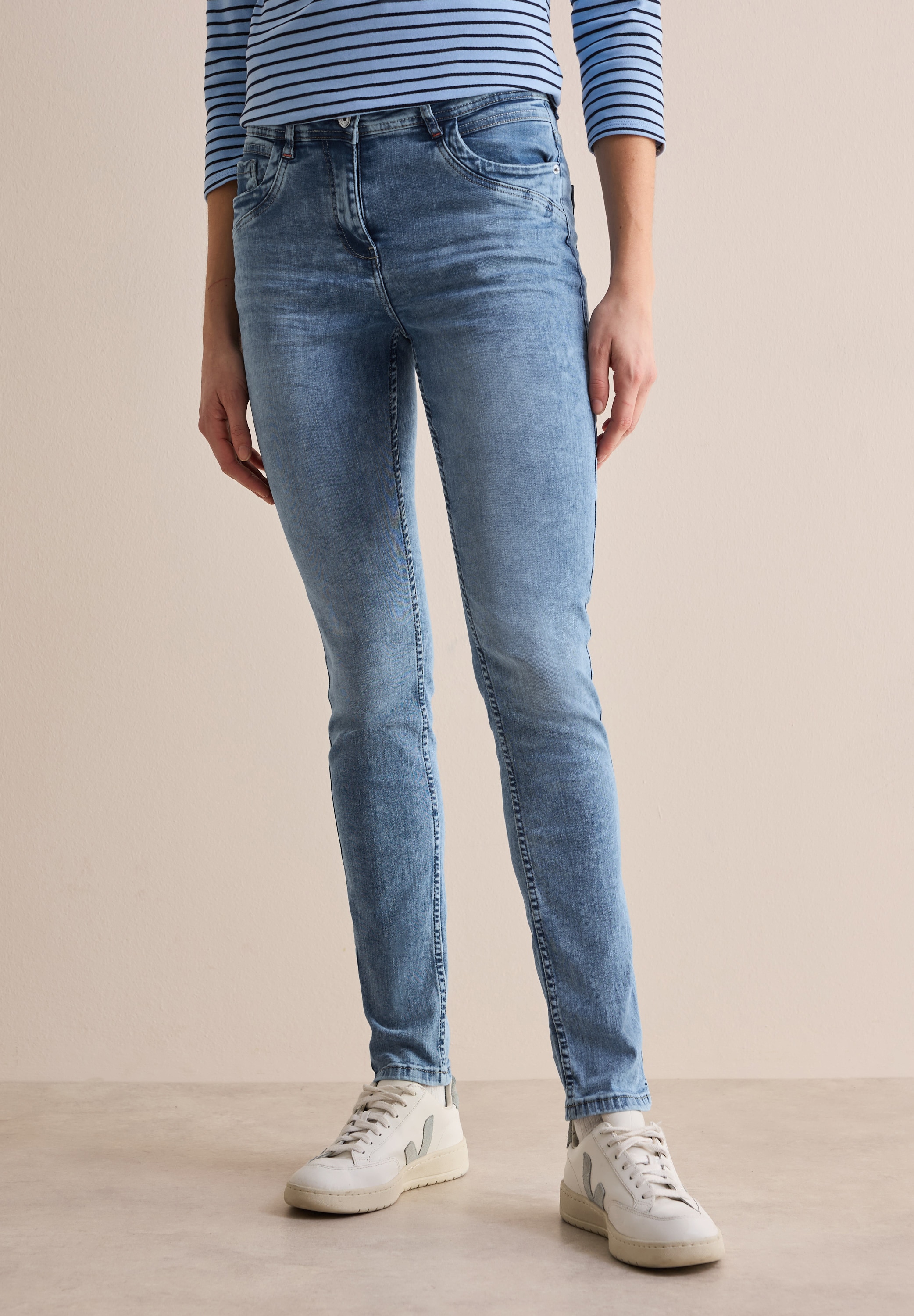 Cecil Slim-fit-Jeans, aus Baumwolle mit Stretchanteil
