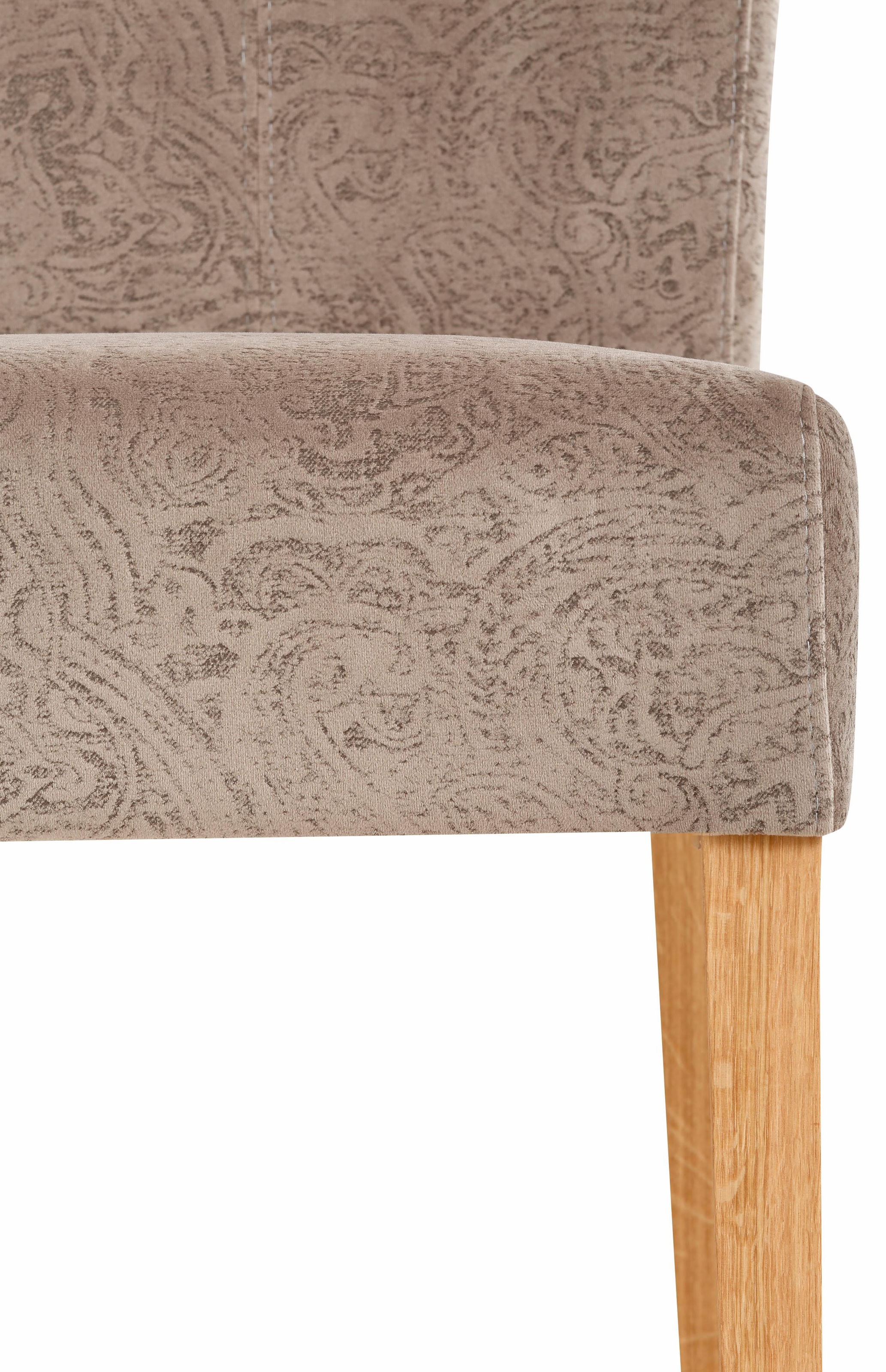 Home affaire Esszimmerstuhl »Queen Polsterstuhl BESTSELLER«, (Set), 2 St., Luxus-Microfaser, verschiedene Bezüge, Gestell Massivholz