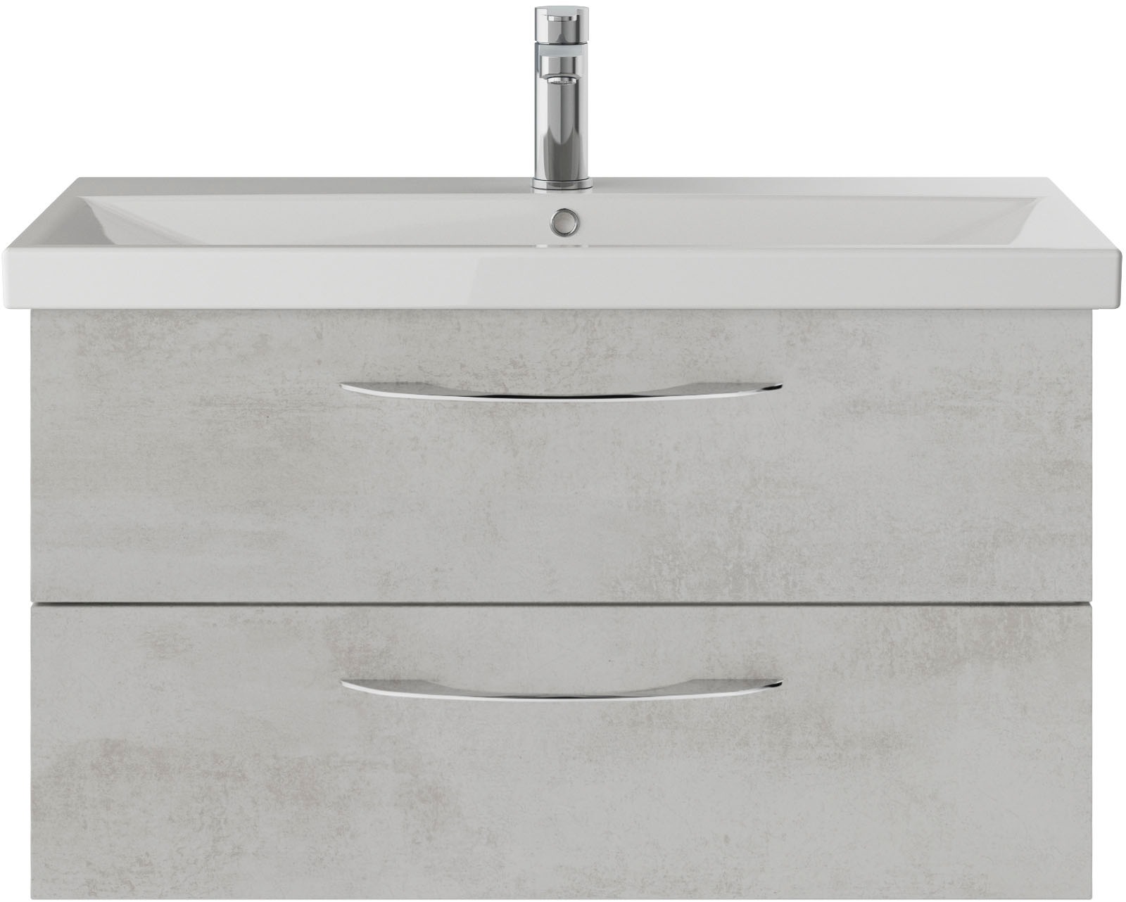 Saphir Badmöbel-Set »Serie 4035 2-teilig, Keramikwaschtisch mit LED-Spiegelschrank«, (Set), 90 cm breit, inkl. Türdämpfer, 2 Schubladen, 3 Türen, 6 Einlegeböden