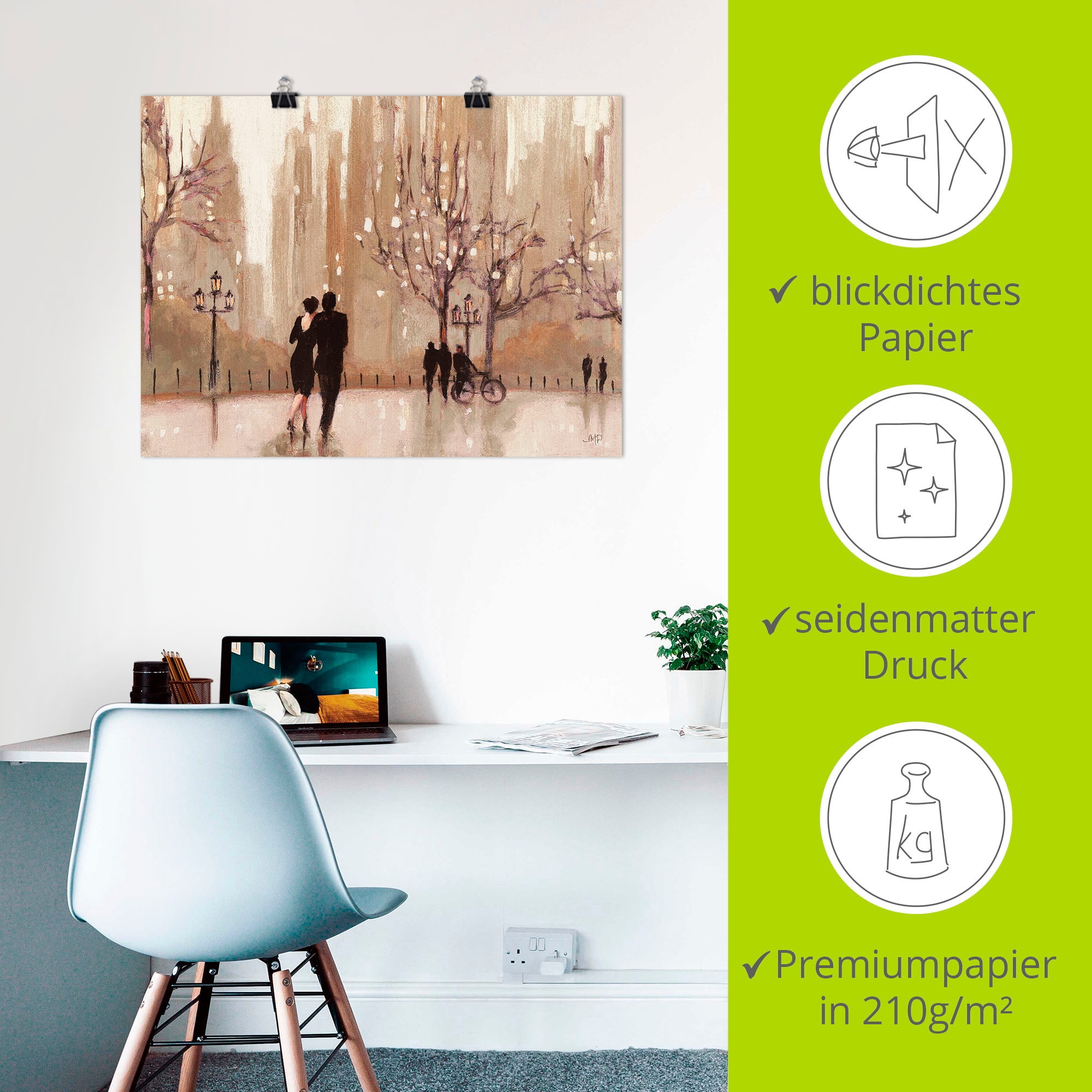 Artland Wandbild »Ein Abend in der Natur«, Paar, (1 St.), als Leinwandbild, Poster, Wandaufkleber in verschied. Größen