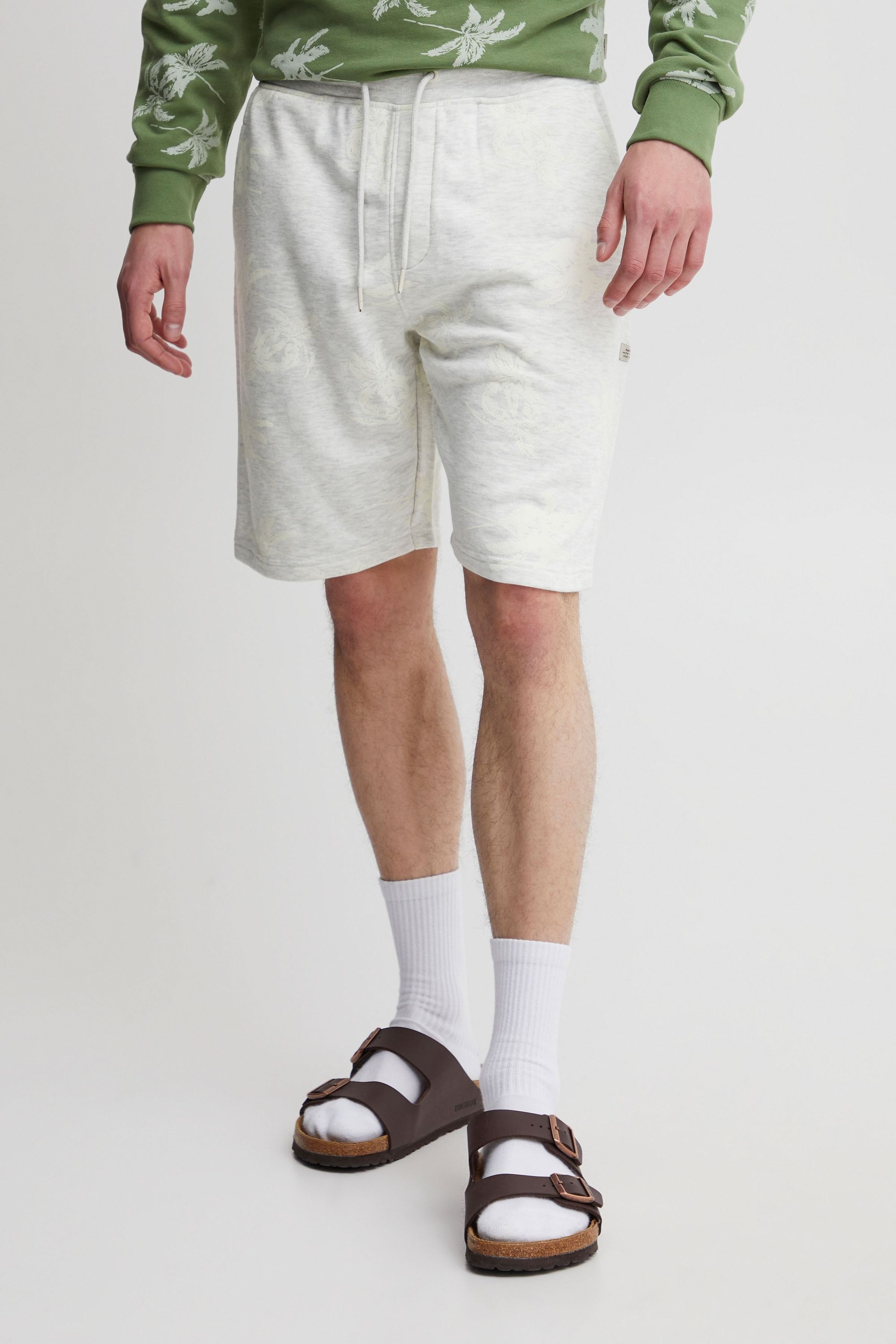 Chinoshorts BLEND "BHSweatshorts", Herren, Gr. XL, US-Größen, beige (sand mix), Sweatware, 60% Baumwolle, 40% Polyester, unifarben, regular fit mini, Hosen Chinoshorts, Gemütliche Sweat Shorts 2