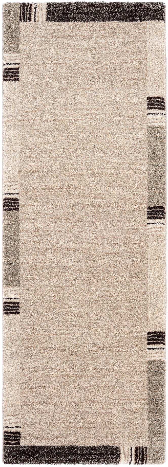 OCI DIE TEPPICHMARKE Teppich "CASTLE FLORA, auch als Läufer und Rund" rechteckig 20 mm Höhe dichter Frisé Kurzflor, farbiger Bordüre, Wohnzimmer, Schlafzimmer