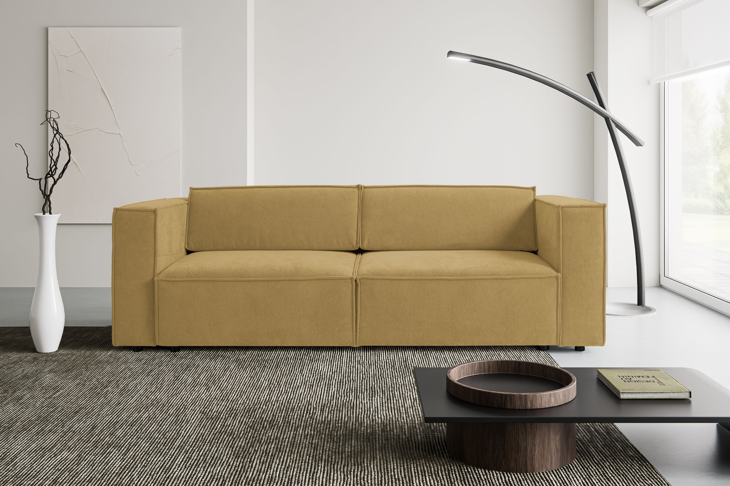 WERK2 Schlafsofa "Kansas Breite 252 cm, mit extragroßer Liegefläche 202x152 günstig online kaufen