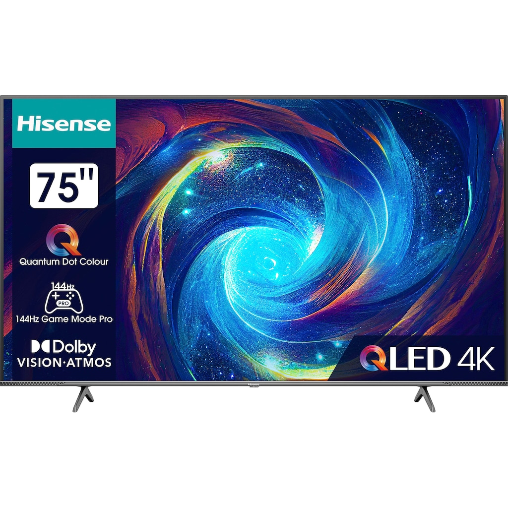 Hisense QLED-Fernseher »75E7KQ PRO«, 189 cm/75 Zoll, 4K Ultra HD, Smart-TV