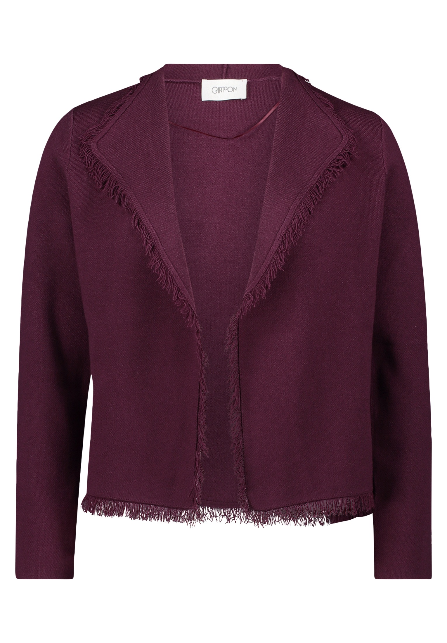 Cartoon Strickjacke "Cartoon Damen Strick-Cardigan mit Fransen" günstig online kaufen
