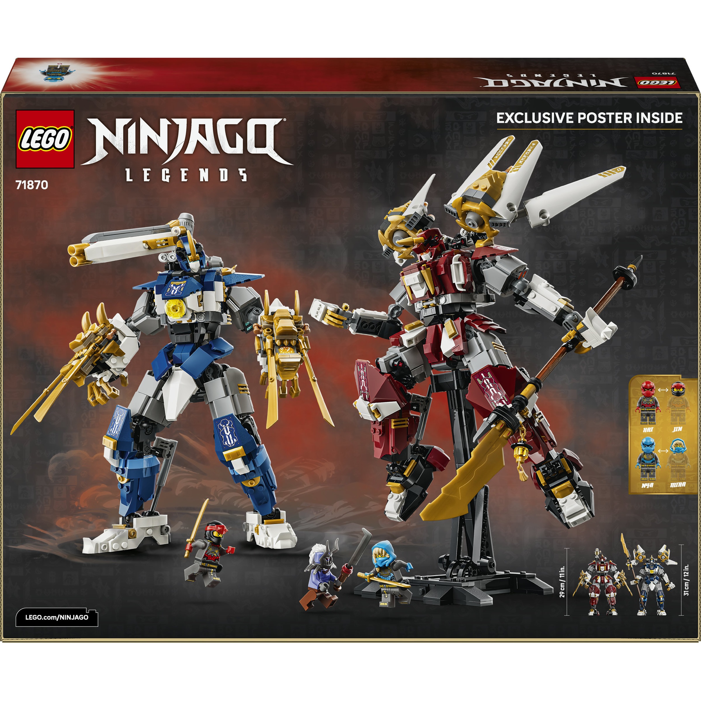 LEGO® Konstruktionsspielsteine »Die Zwillings-Titanmechs (71870), LEGO Ninjago« Made in Europe